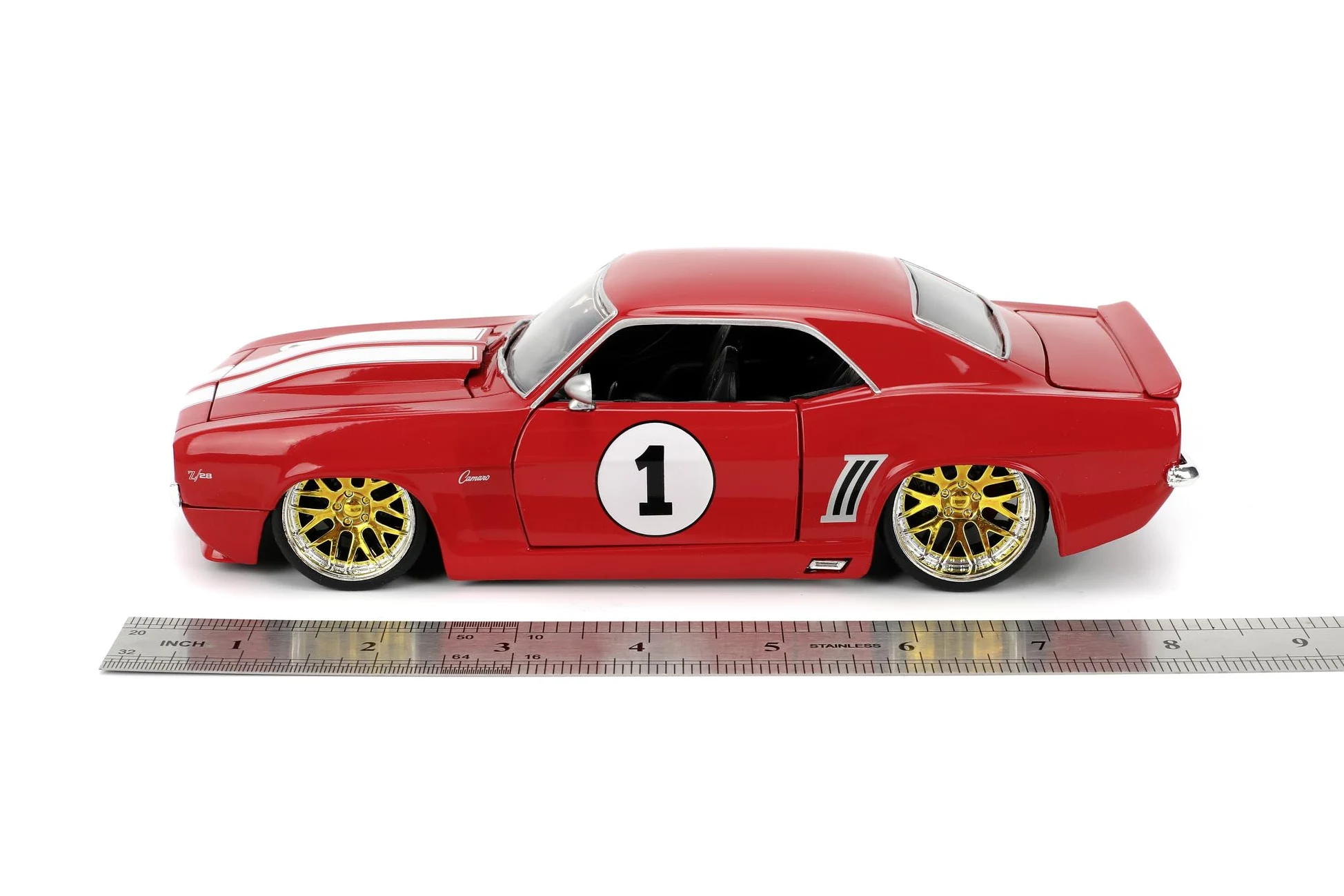Fast & Furious JADA Toys 1967 Chevrolet Camaro modellino auto pressofuso, giocattolo per bambini e adulti, veicolo da collezione e da gioco, nero