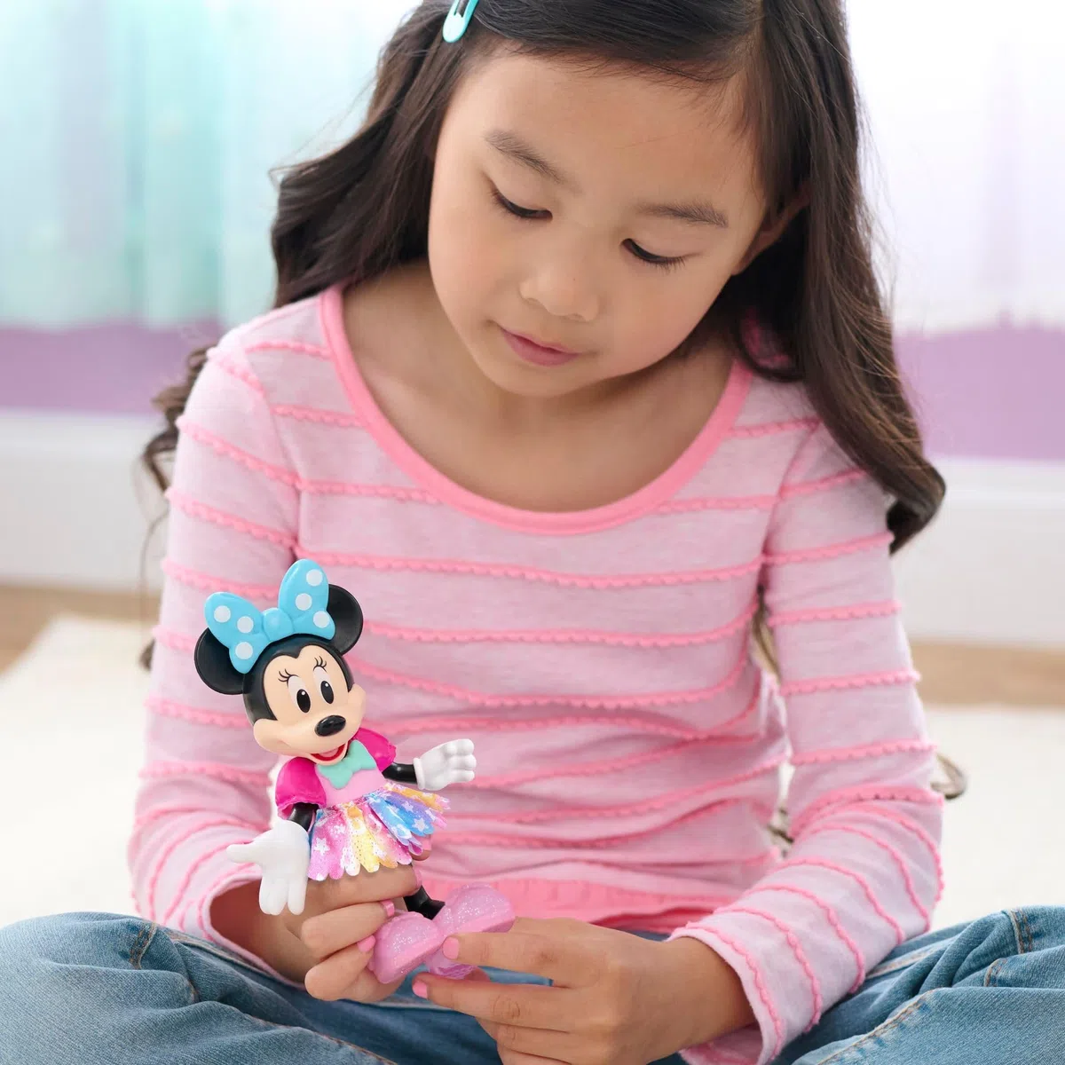 Just Play - Set di 21 pupazzi e accessori per bambini, motivo: Minnie, Groom & Glam Pony