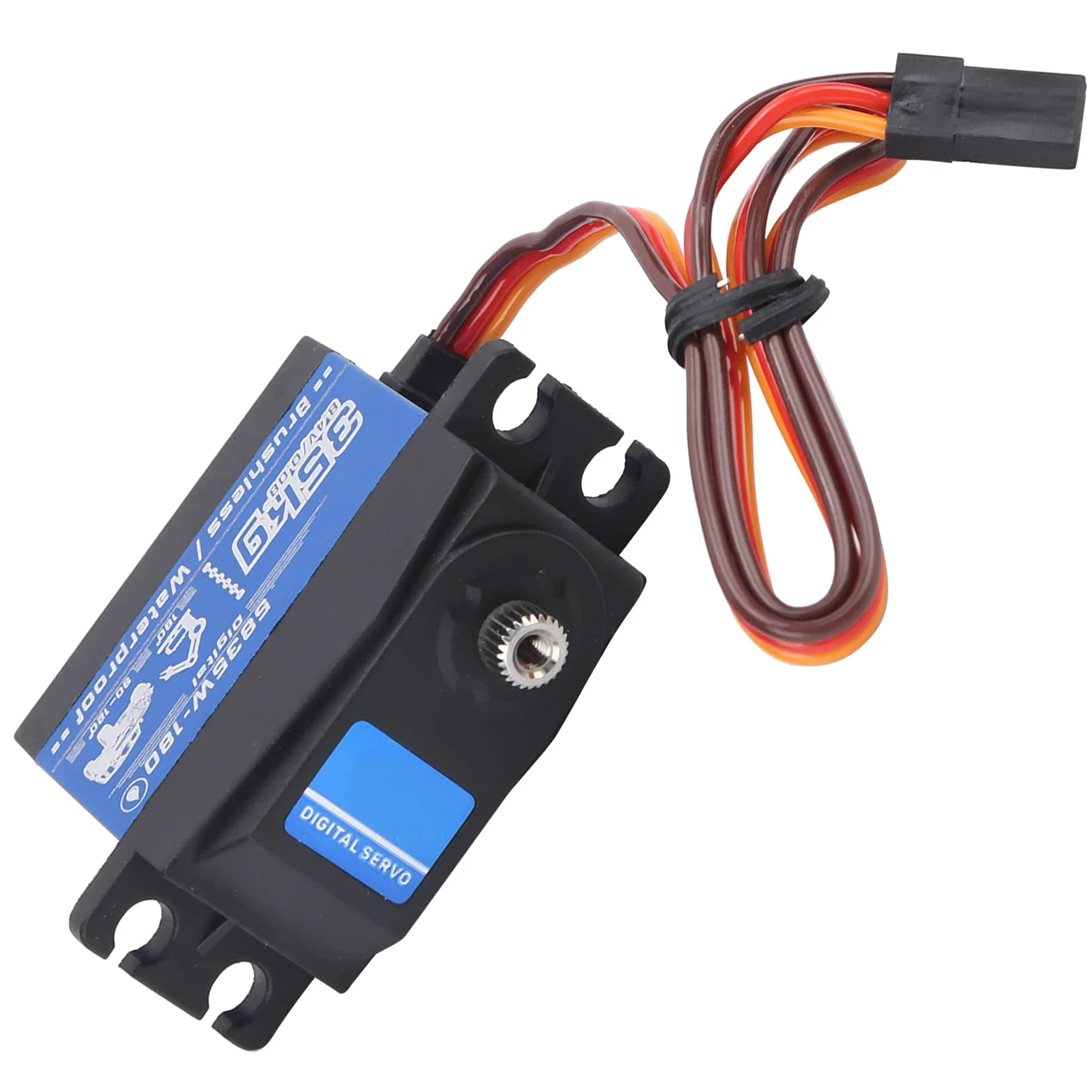 Servomotore brushless impermeabile da 35 kg per auto e robot RC in scala 1/8 e 1/10.