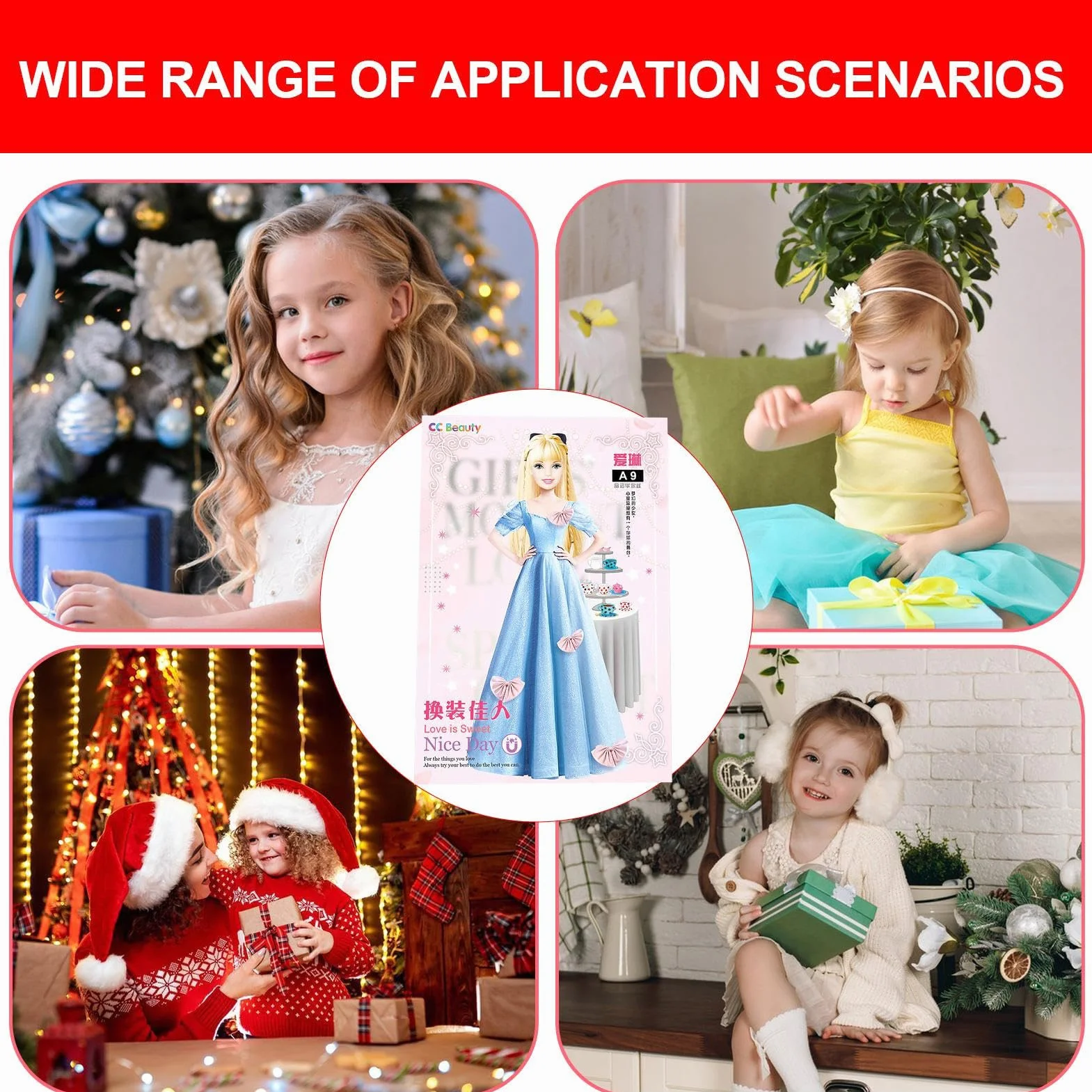 Giochi di vestire magnetici, giochi di vestire magnetici, Gioco di abbinamento di vestiti rilassante e divertente, Puzzle magnetico per la principessa, regalo di Natale di compleanno facile da