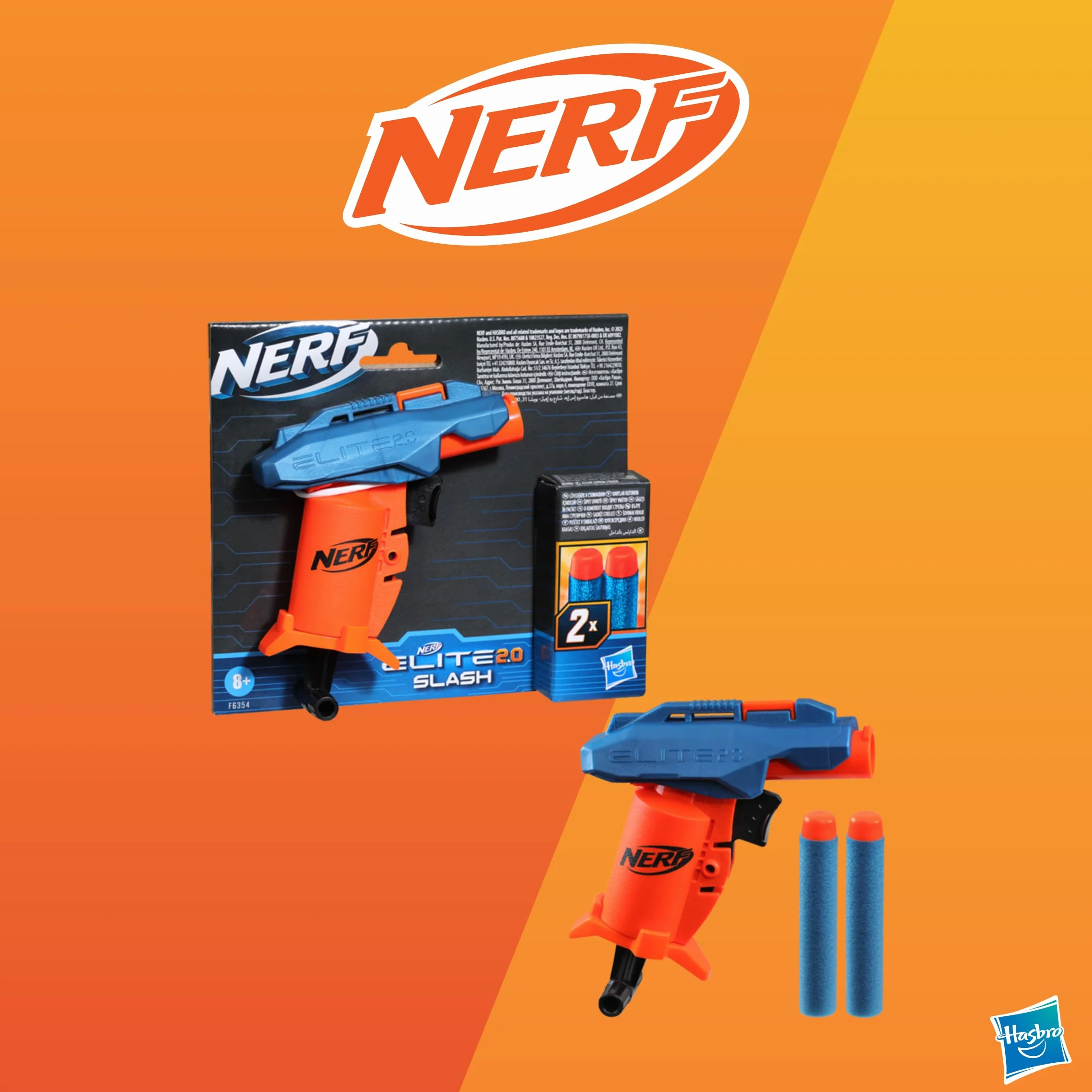 Hasbro Sorpresovo Nerf 2024 - Uovo con sorprese, Include Blaster e Set di bersagli, dagli 8 Anni in su