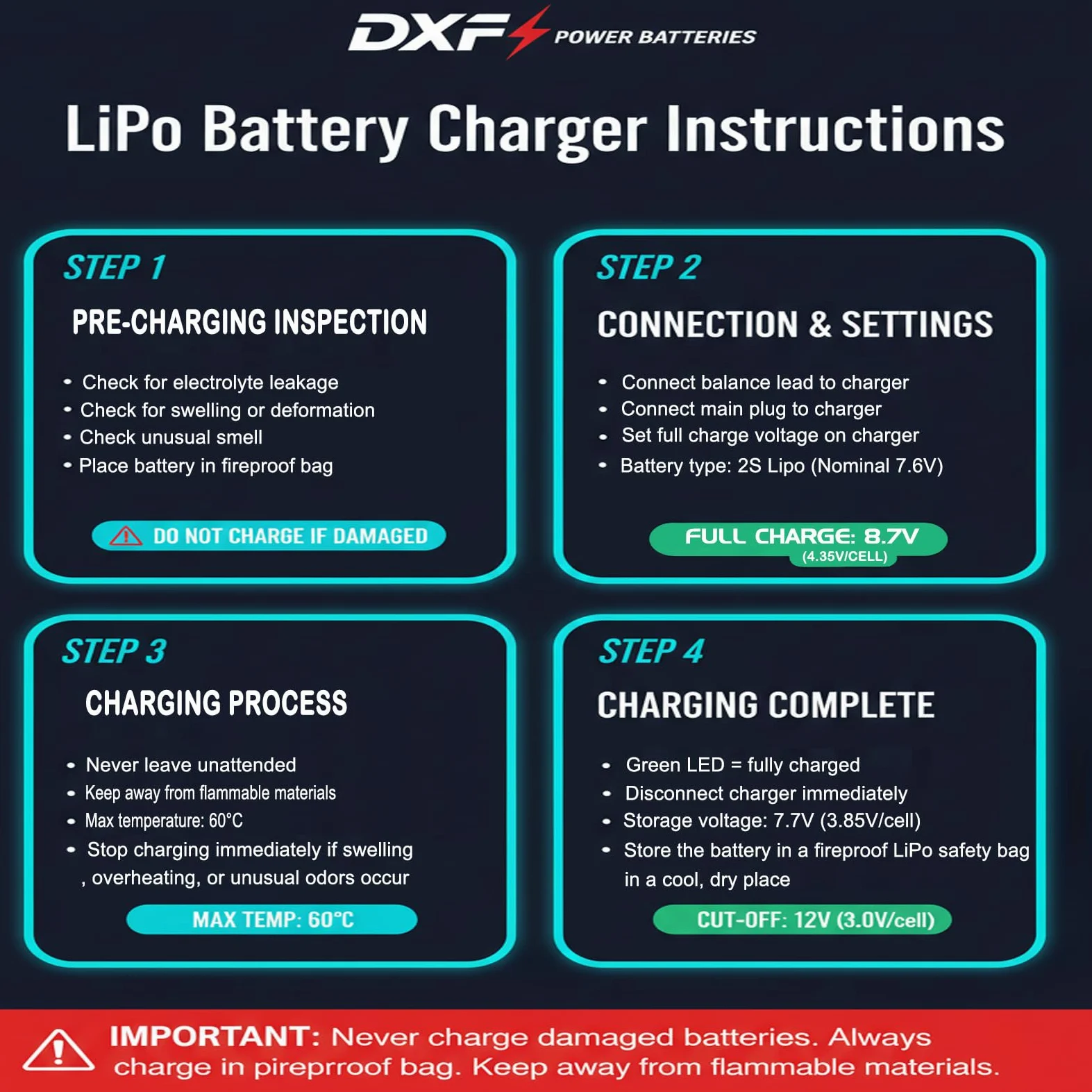 DXF Batteria LiPo 2S 7.6V 10000mAh 150C HV Bullet 5.0mm Spina T Auto RC 1/8 1/10 Truck Buggy Touring Drift Alta Capacità Lunga Durata Gare Racing Competizione Modellismo 2 Pezzi