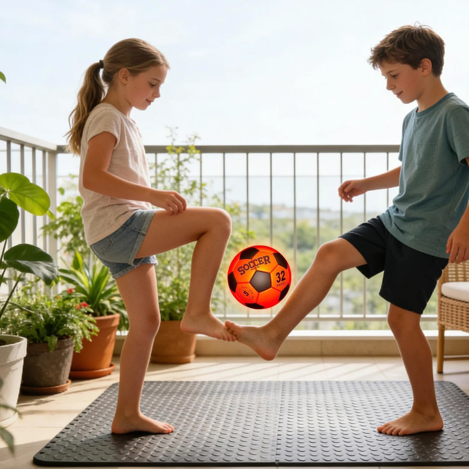 Pallone da Calcio Luminescente Ricaricabile Misura 5 Pompa Inclusa | Attrezzatura Sportiva Notturna Per Bambini 8-15 Anni, Ragazzi, Adulti, Esterno, Compleanno, Giardino, Cortile, Sentiero