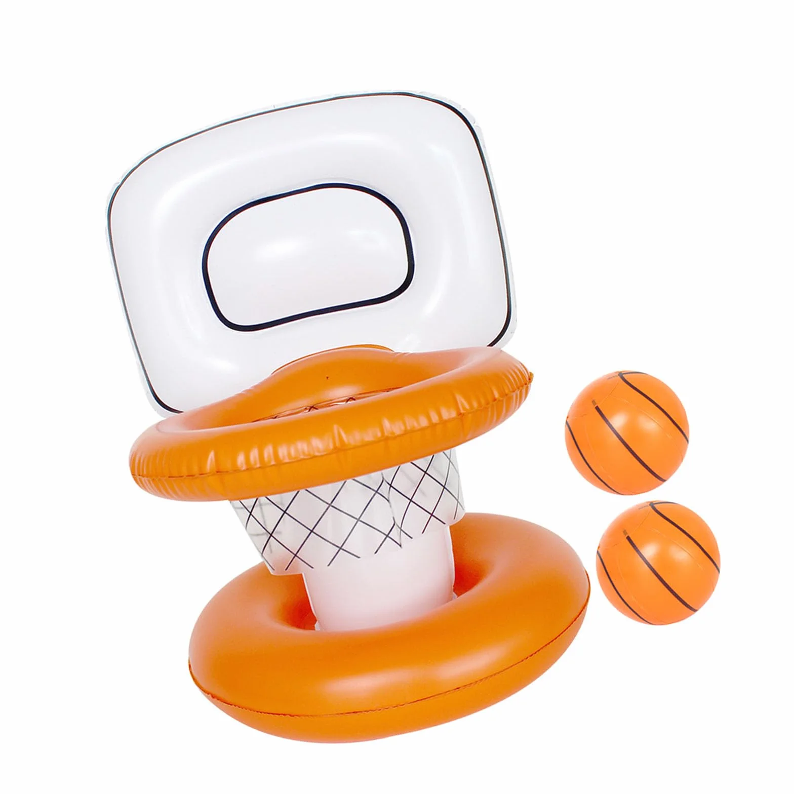 Canestro da basket gonfiabile Set per piscina con base galleggiante in PVC per gioco d'acqua Piscina Obiettivo di basket