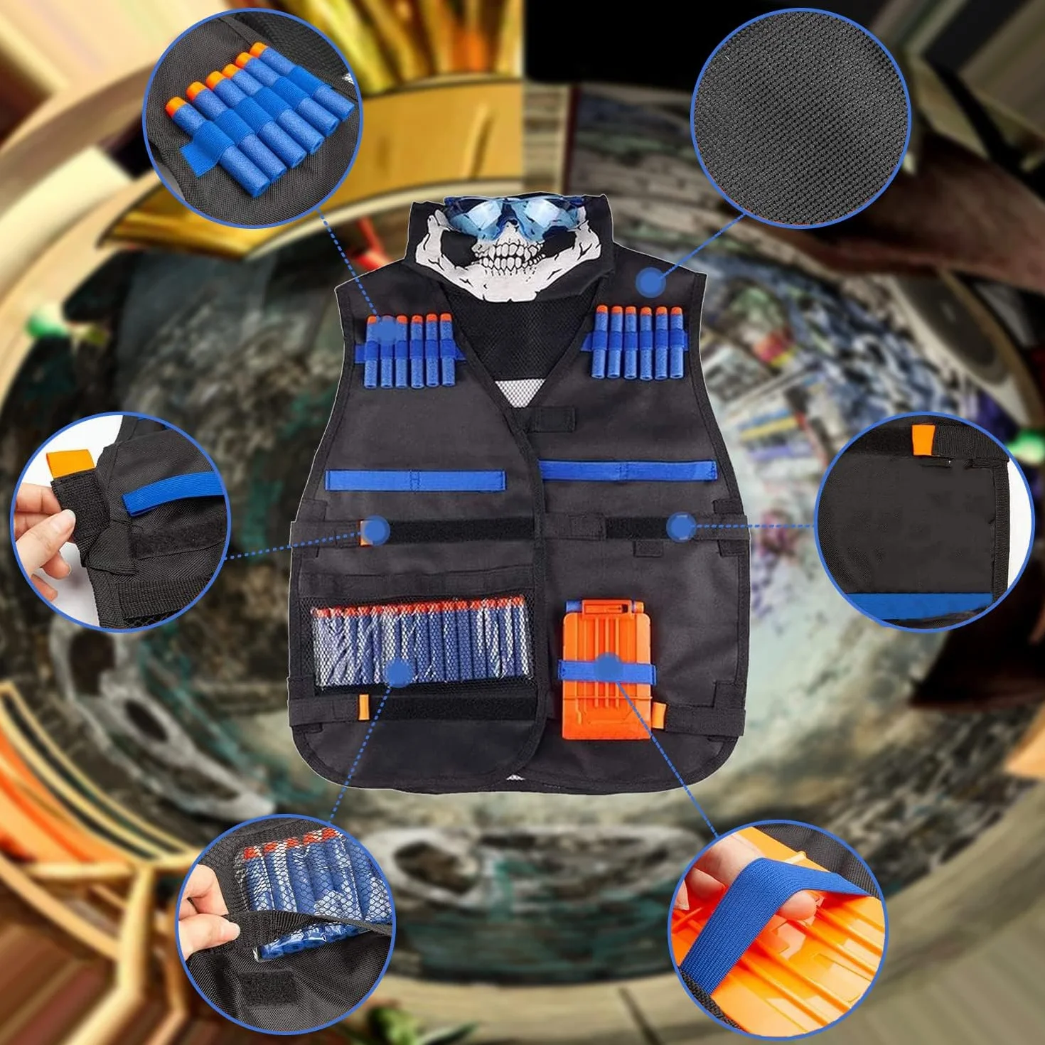 Giubbotti Tattici per Bambini Nerf N-Strike Elite Series Giochi Armi Regali Esterno