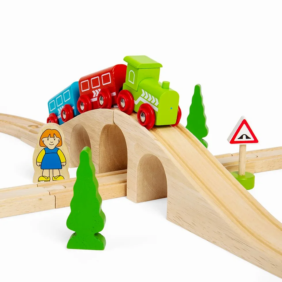 Bigjigs Rail Kit Trenino con Binario a Forma di Otto