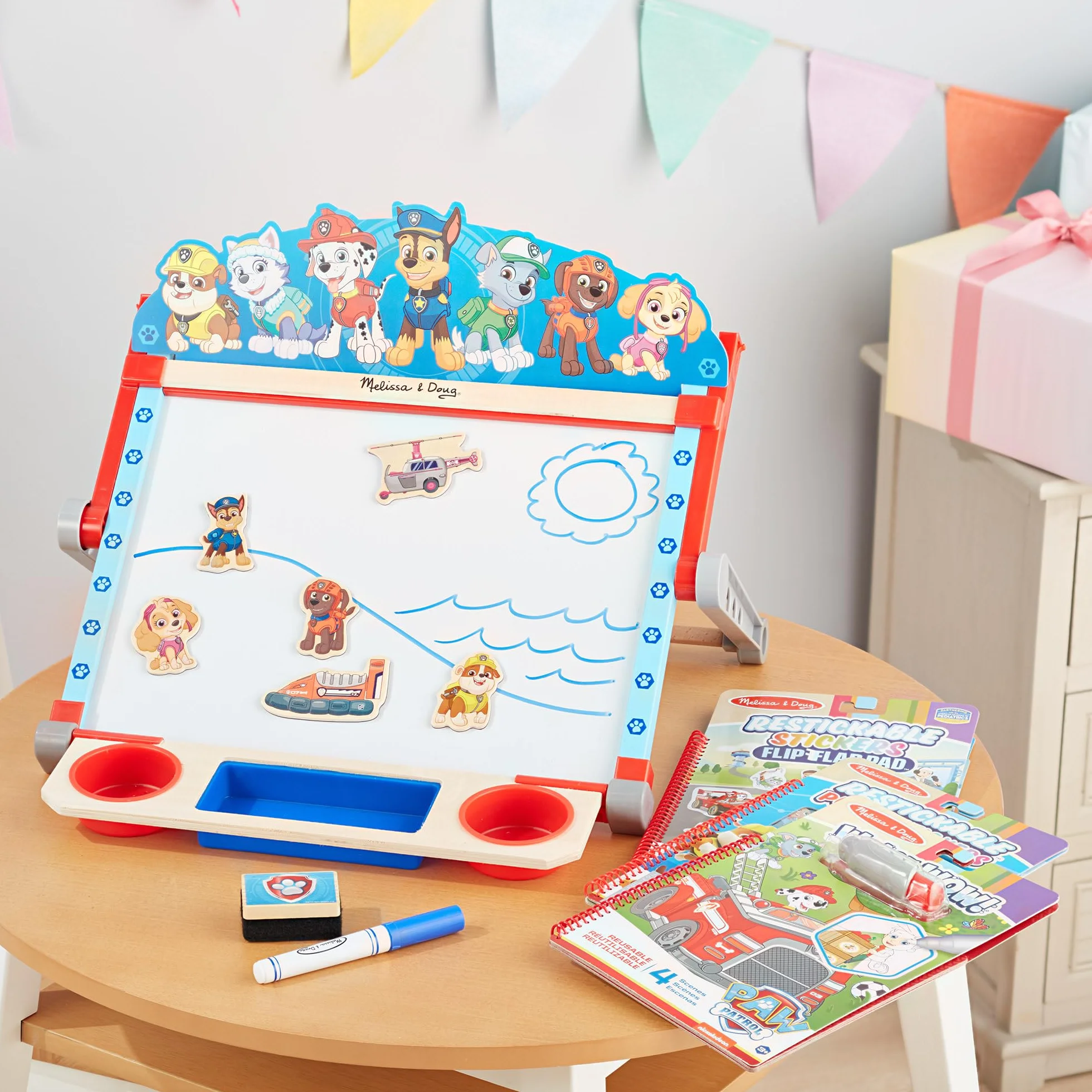 Melissa & Doug Water Wow! Paw Patrol Marshall Libro Magico da Colorare con Penna Magica, Album da Colorare con Pennarelli Ad Acqua, Giochi da Viaggio per Bambini 3-7 Anni