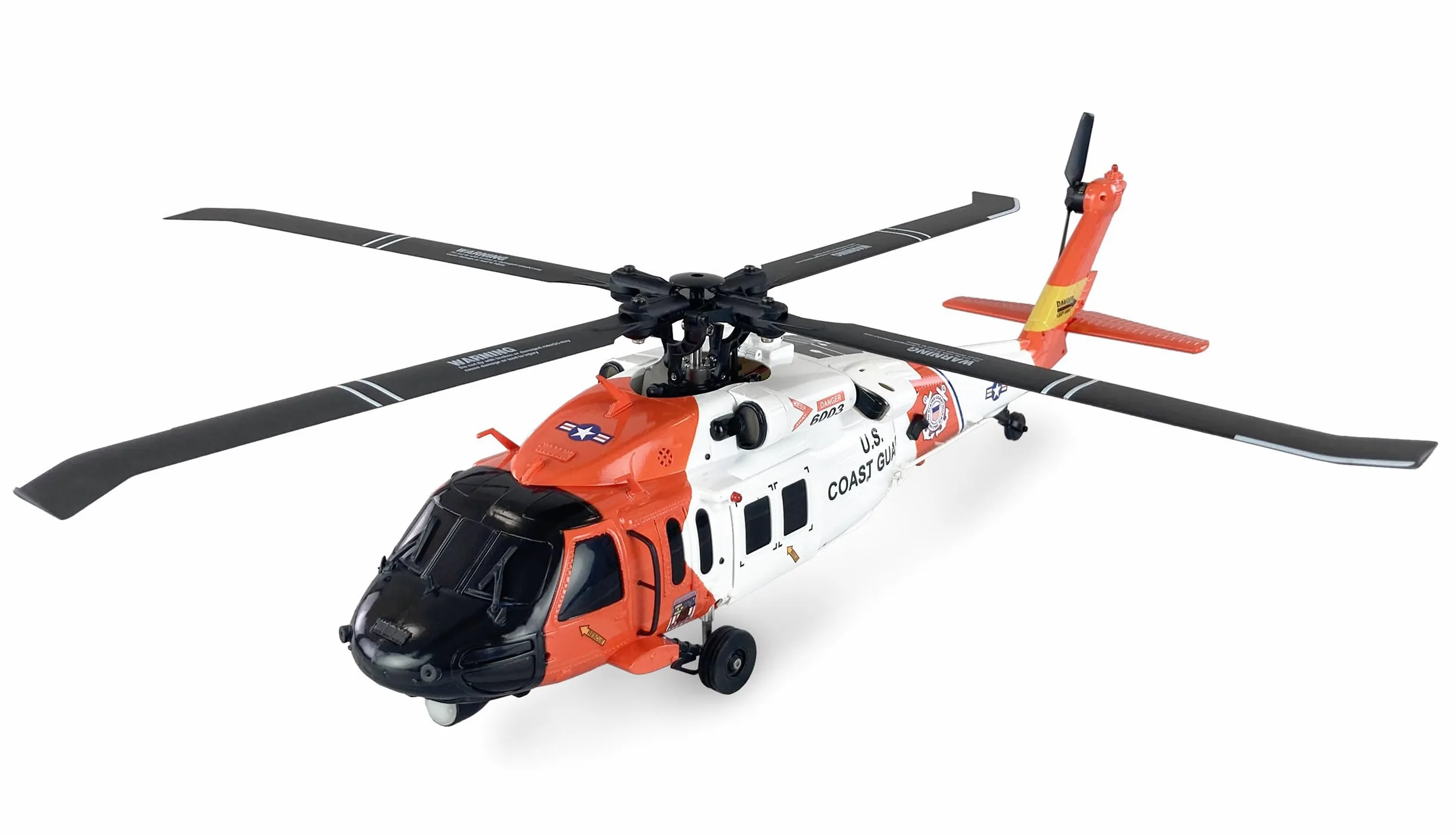 Amewi UH60 Black Hawk Coastguard Elicottero 6G/3D GPS RTF RC telecomandato