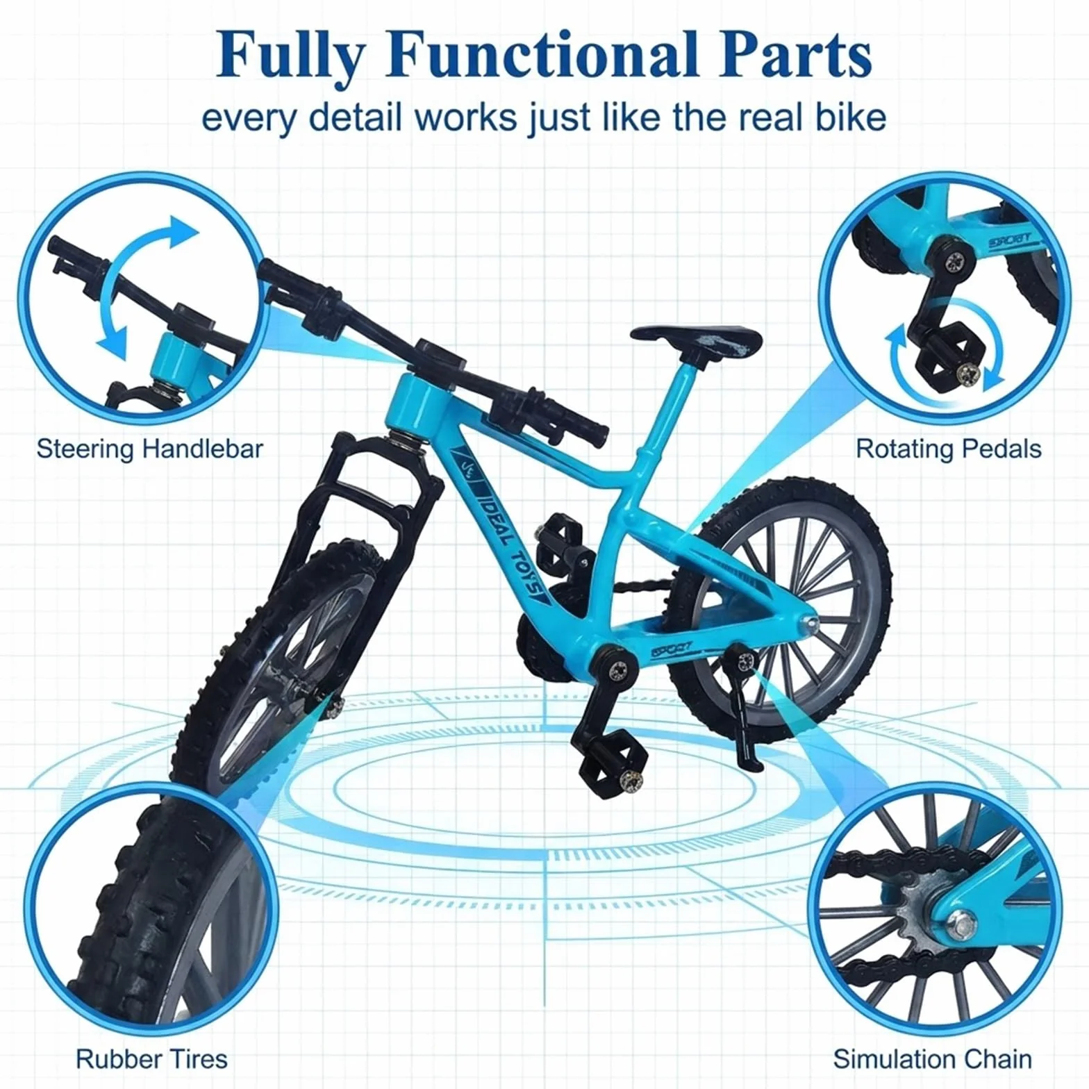 2 Pezzi Mini Finger Bikes,Bicicletta da Dito Finger Mountain Bike Bici da Dito Modello Mini BMX in Lega Creativa Finger Bike per Gli Amanti della Bicicletta, Ragazzi Ragazze Regalo