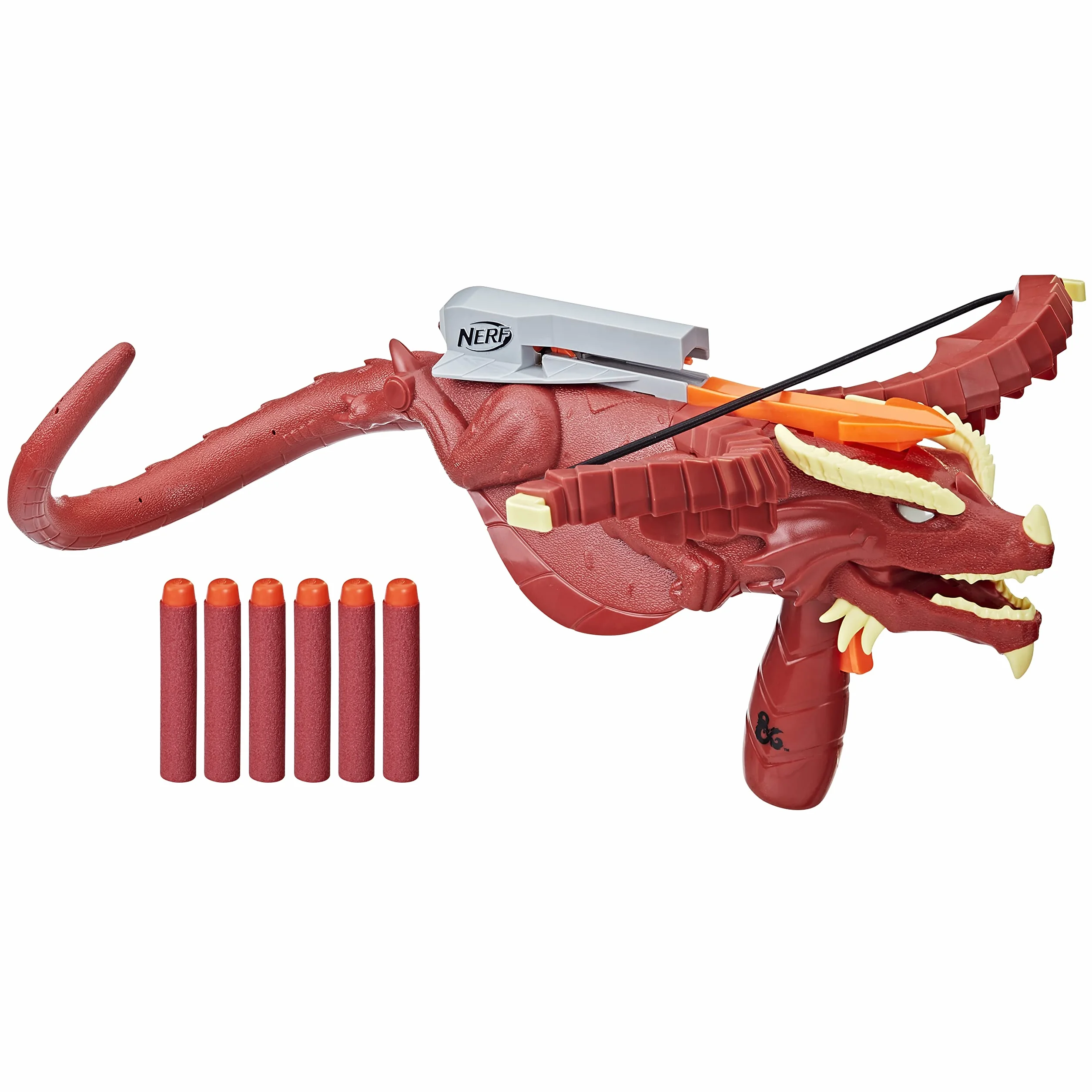 Hasbro Nerf Dungeons & Dragons - Blaster Nerf Themberchaud e 6 dardi Nerf Elite, D&D (F6275)