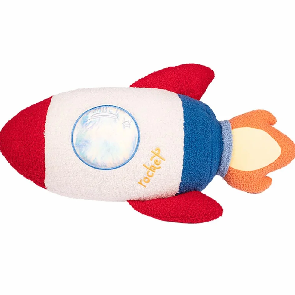 NatureMan Cuscini astronauti in peluche, decorazione per la stanza a tema spaziale, per ragazzi, ragazze, feste di compleanno, (razzo)