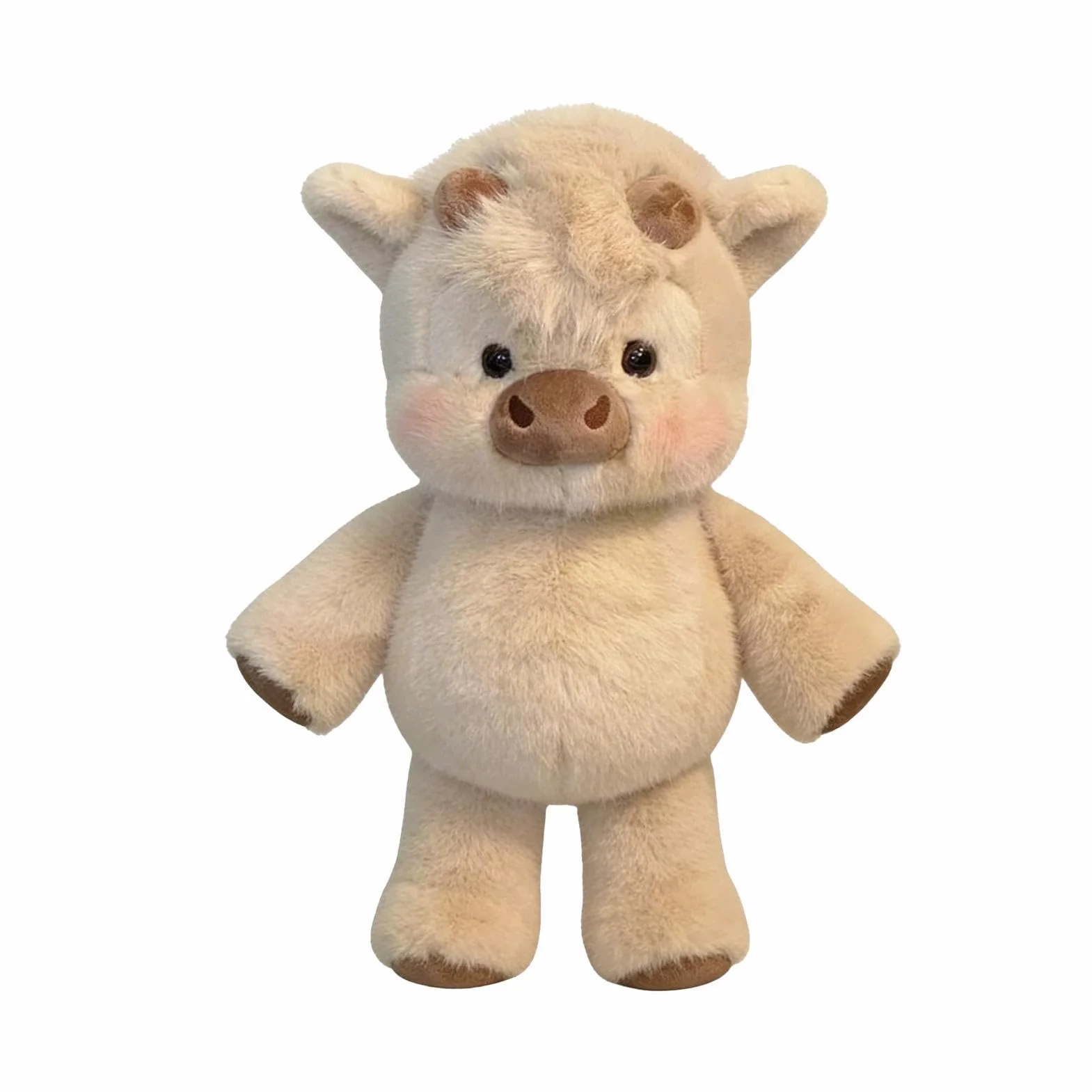 Generico Peluche Che Corre, 45cm Peluche di Muccas delle Highlands Che Corre, Running Highland Cow Plush, Alleviare Lo Stress, Peluches Interattivo Con Gambe Mobili Per Ragazzi E Ragazze