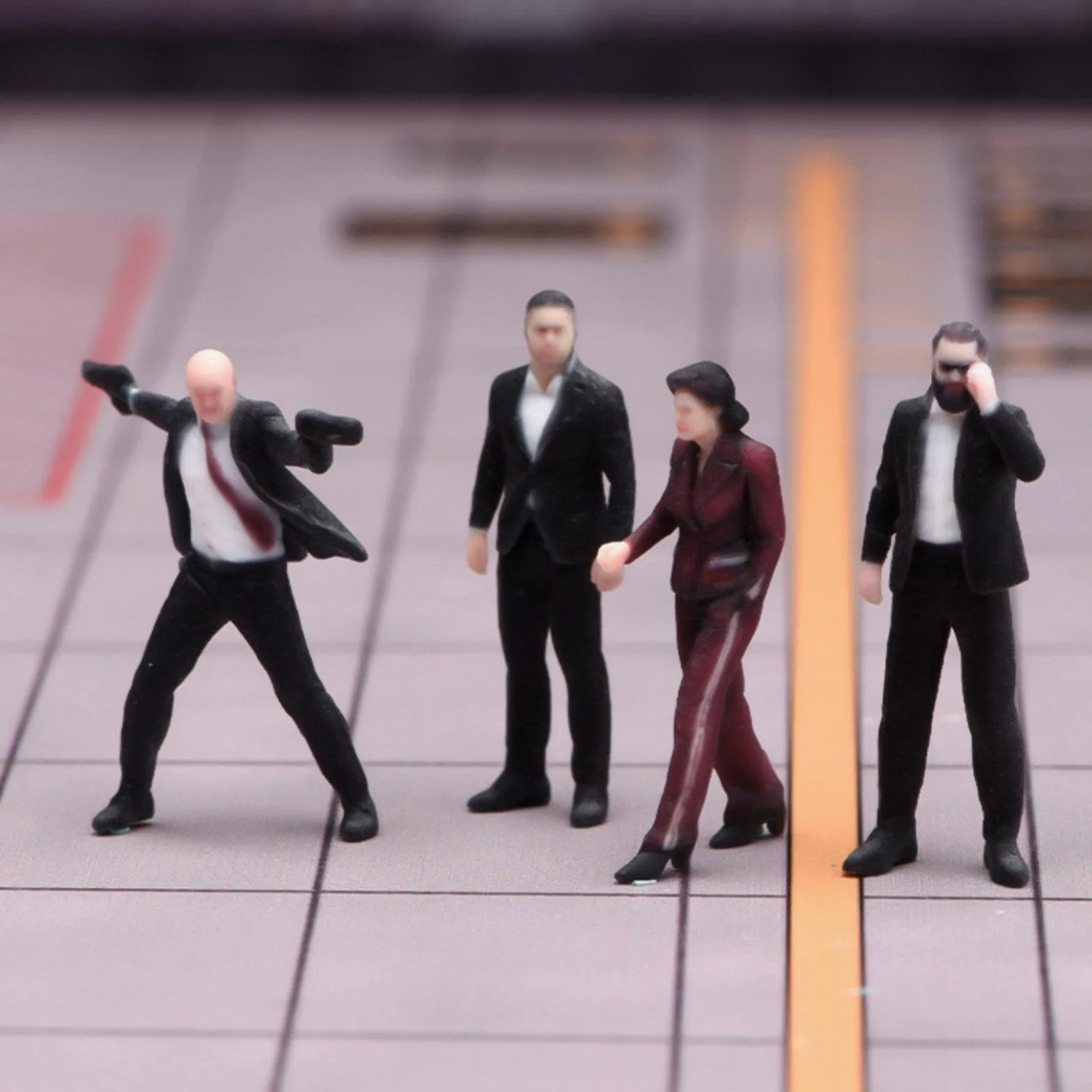 Figurini di Guardie di in 1/64, Oggetti di Scena, Modelli da Collezione Premium in Miniatura