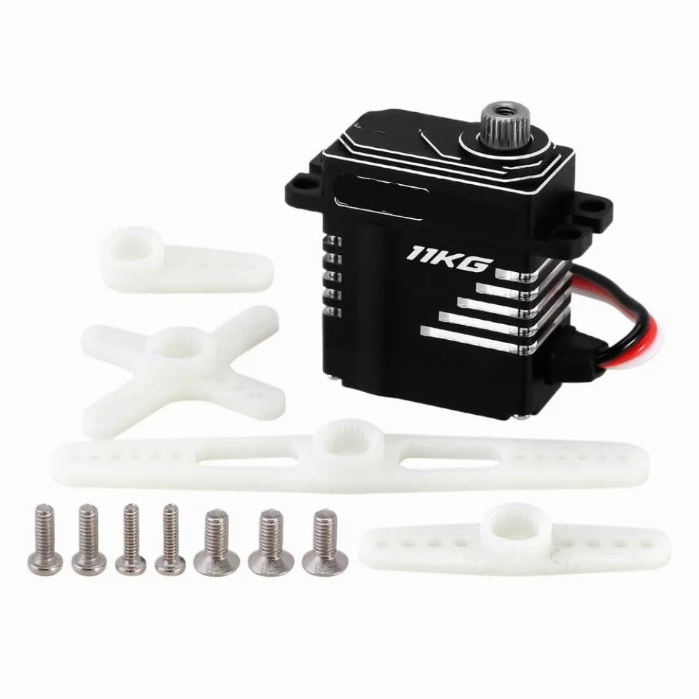 Servomotore coreless con coppia da 11 kg compatibile con auto RC, droni e robotica(Side Wire Exit)