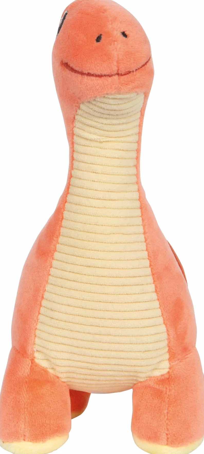 Small Foot Dinosauro Rosso Dino, 19 cm, Tessuto a Coste, Stoffa Come ausilio per la Nanna, Animale di Peluche per Bebè e Bambini Piccoli, 12685, Colore Coloured