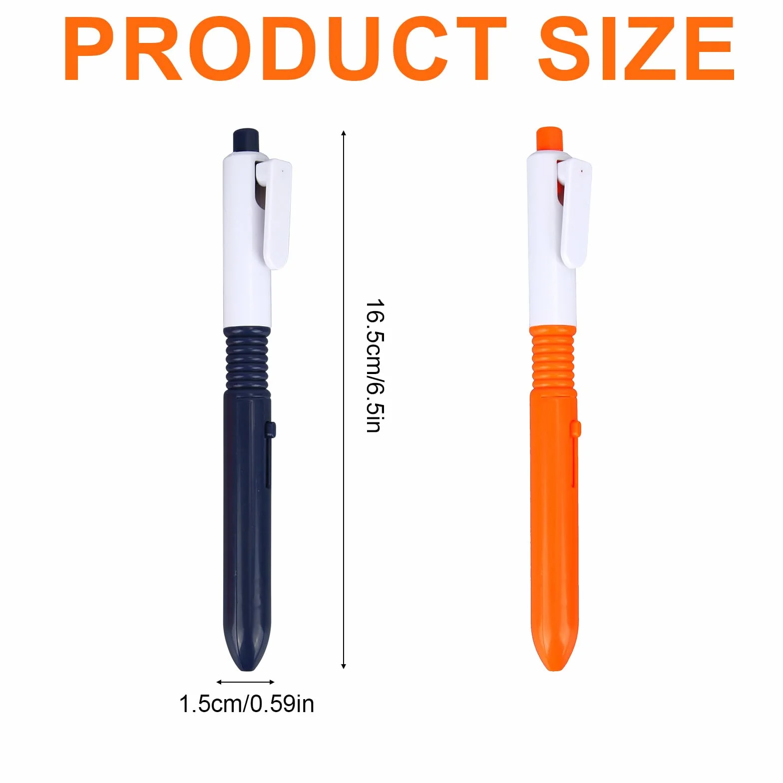 lasuroa 2 Pz Penne ad Acqua, Penne a Doppio Uso Scrivere e Spruzzare, Giocattoli con Spruzzo d'Acqua per Scherzi e Trucchi Articoli per Scherzi Bambini Adulti (Arancione, Blu)