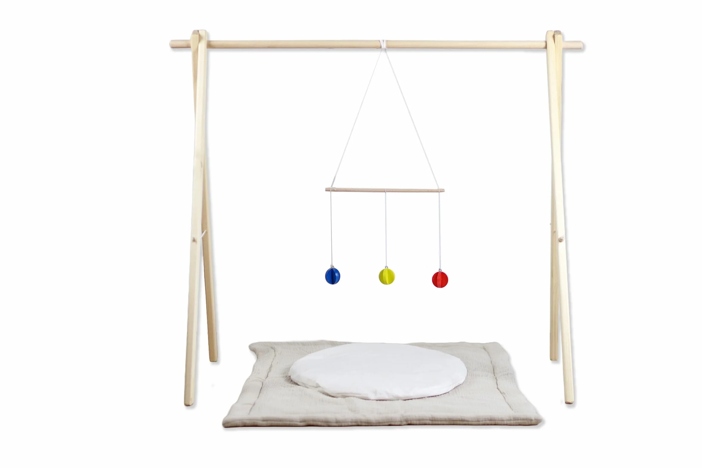 Jacob's toyshop Wooden Montessori Mobile Holder, Baby Gym, Activity Gym