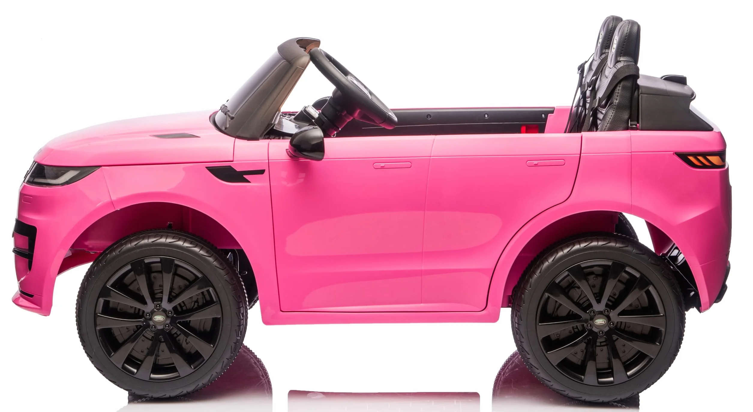 Land Rover Range Rover Sport 24V Maxi SUV Elettrico per Bambini 2 Posti - Macchina con Telecomando Sedili in Pelle Due Cinture a 3 Punti Luci LED Bluetooth Carico Massimo 60 Kg (Rosa)