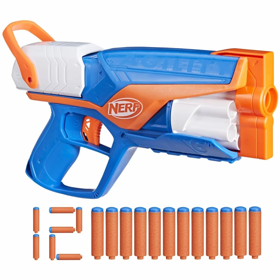Hasbro Nerf N Series Blaster Agility Tamburo Rotante 6 Dardi Plastica 12 Dardi Gommapiuma Regalo Bambini 8+