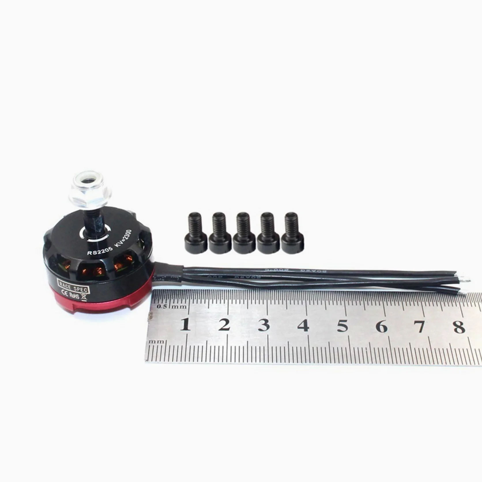 4X Motore Brushless RC RS2205 2205 2300KV per 2-6S 20A/30A/40A ESC FPV RC QAV250 X210 Racing Drone Multicopter(CW)