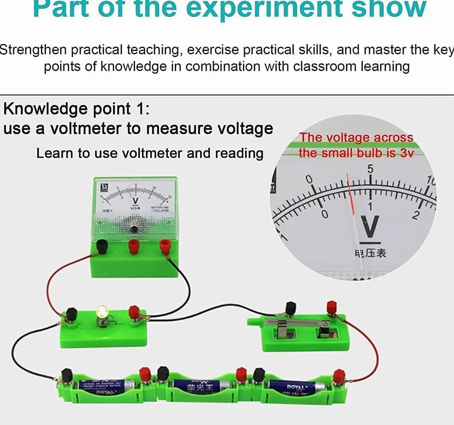 Esperimenti Fisici Strumenti Didattici Scatola for Esperimenti di Circuiti Elettrici di Base di Fisica, Strumento Didattico di Elettromagnetismo