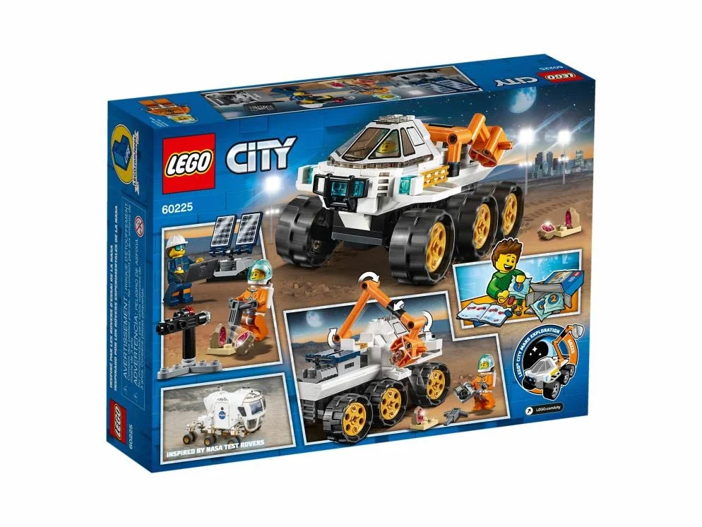 LEGO City Space Port Prova di Guida del Rover, Set da Costruzione Avventure Spaziali, Macchinina Giocattolo per la Spedizione su Marte Ispirato alla NASA con Minifigura dell’Astronauta, 60225
