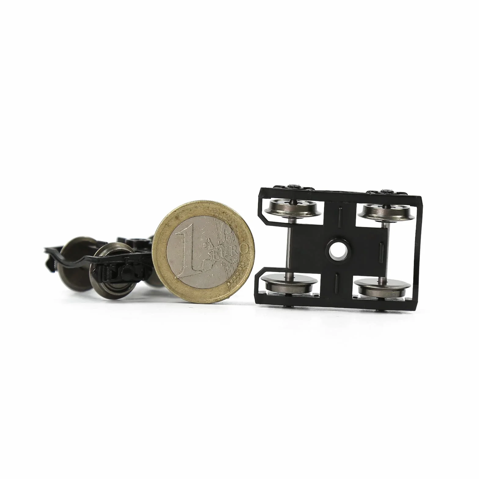 Evemodel HP0687 Set 4 carrelli modellini treni 1:87 scala HO ruota metallica 91,4 cm