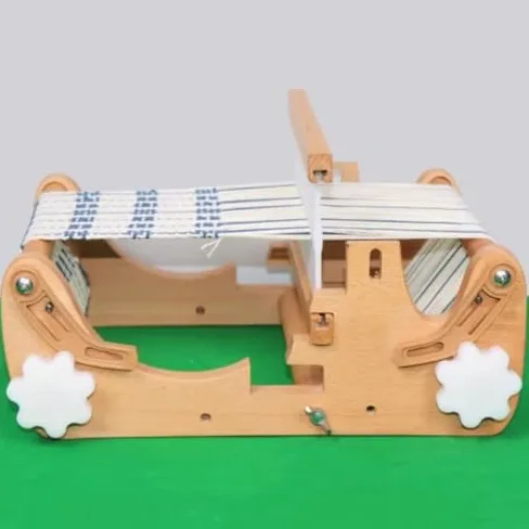 Kit per tessitura in legno con pettine e bobina, macchina per maglieria tessuta a mano per bambini e principianti, strumento fai da te per lavori artistici multi-artigianali