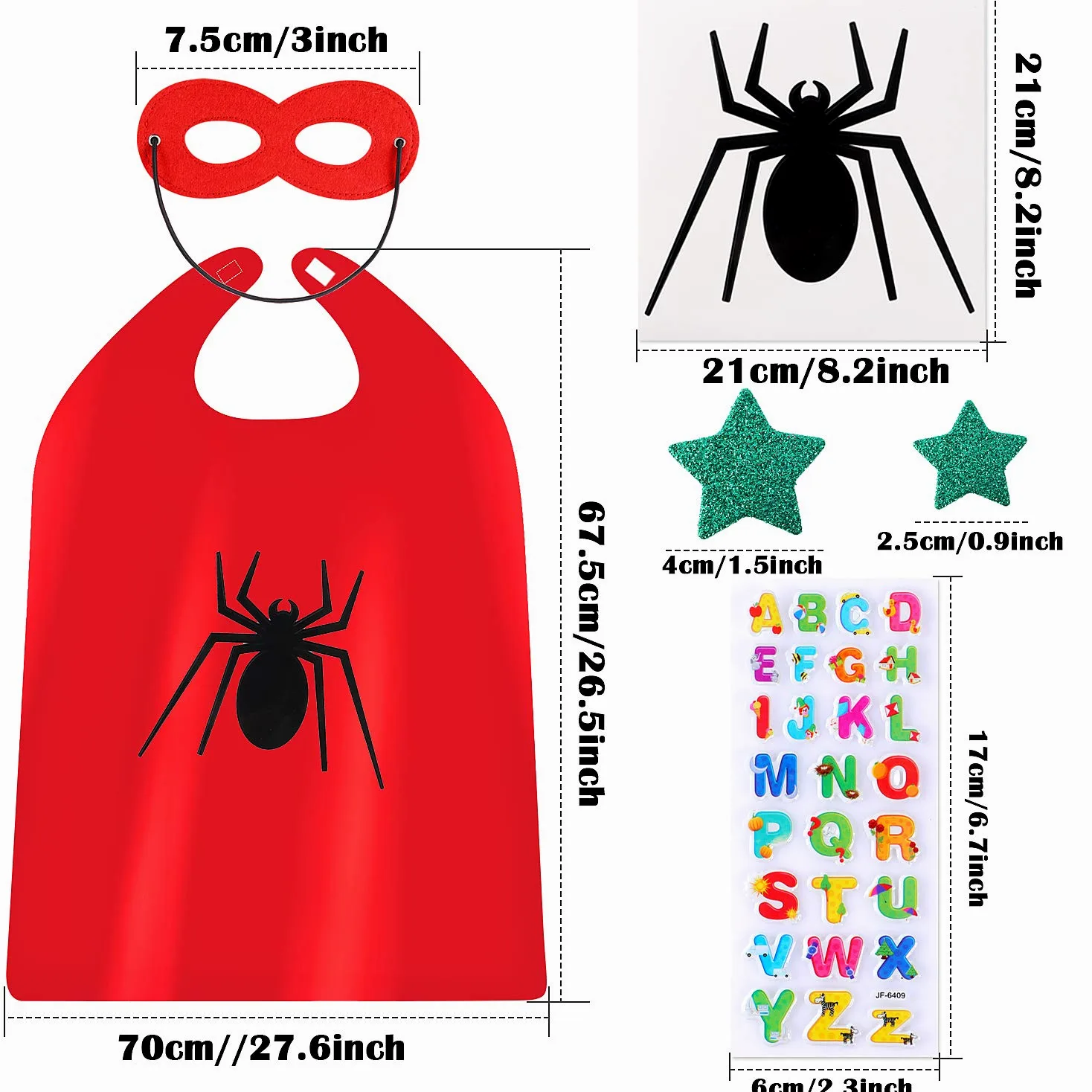 vamei 12 Pezzi Costumi da Supereroi Mantello Supereroi e Maschere Festa Compleanno Carnevale Halloween Costume Gioco Travestimento Mantelli Supereroi Giocattoli Regalo per Bambini Bambina