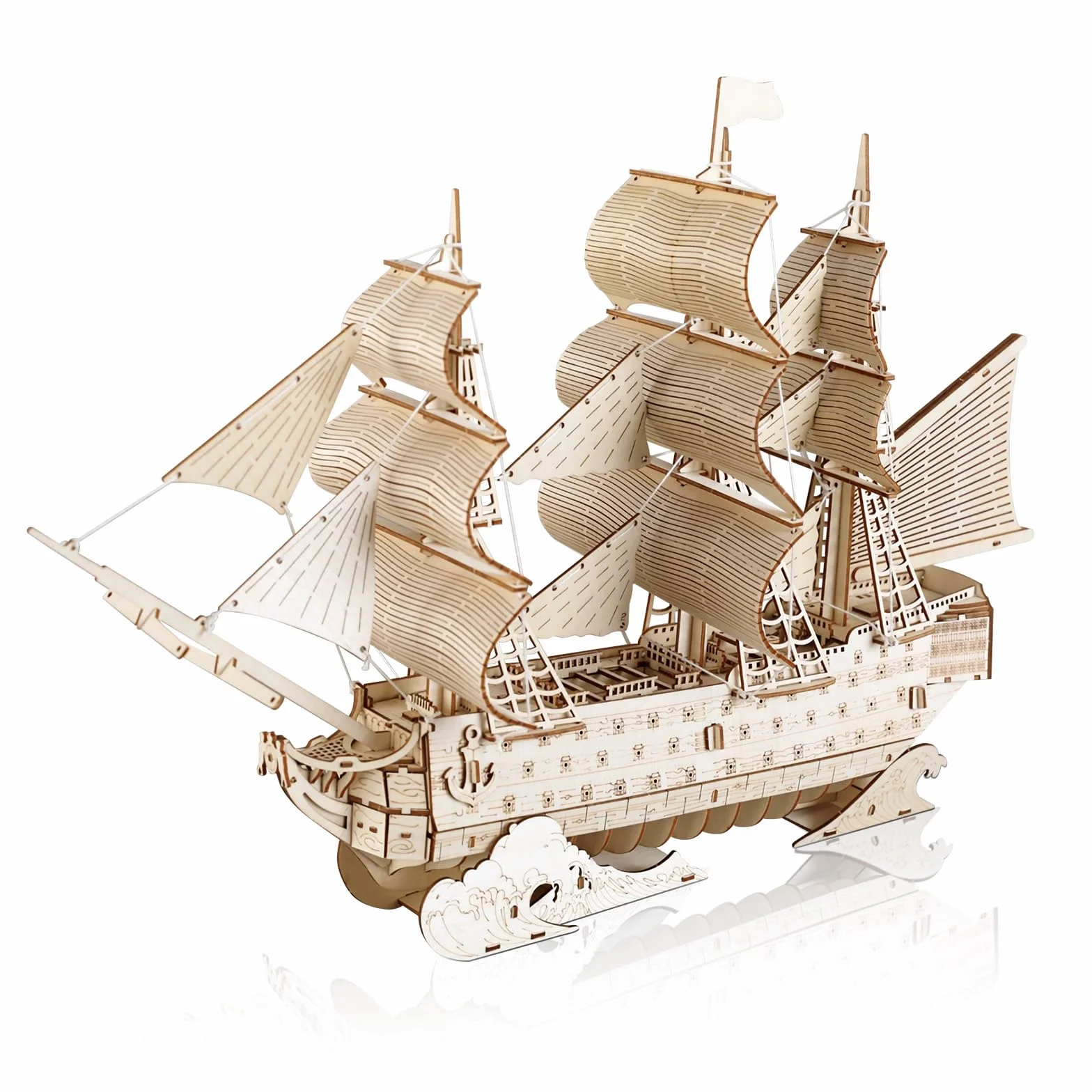 Comfoyar Puzzle 3D Veliero, DIY Barche Costruzioni Legno, Modellismo Costruire Adulti, Kit Fai Da Te Creativo Modellini, Decorazioni Casa e Regali Compleanno Natale San Valentino per Donna Uomo