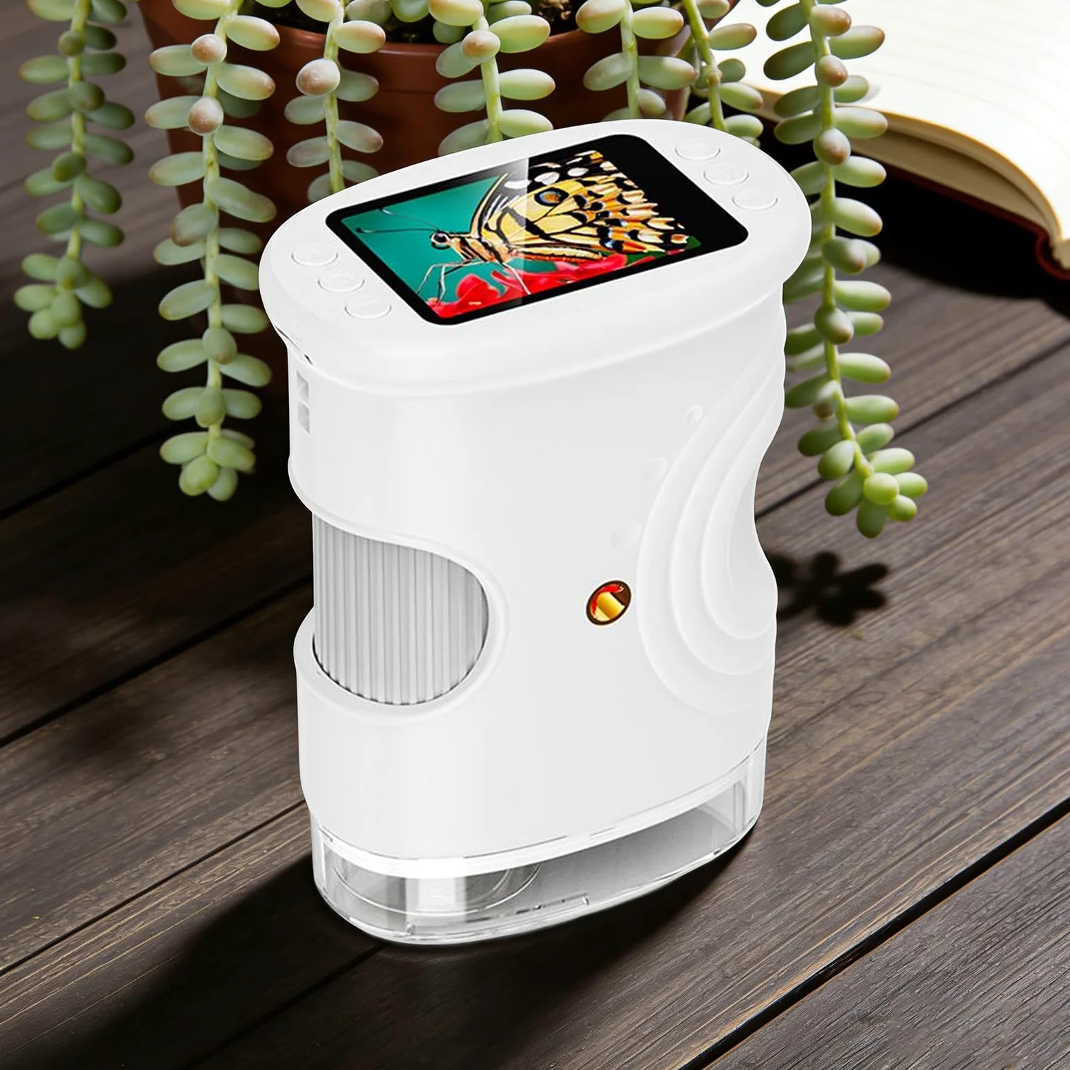 Microscopio Portatile per Bambini Giocattoli Scientifici Educativi | Microscopio Digitale Manuale con Schermo 5 cm per Casa Scuola Natura Ragazzi Ragazze