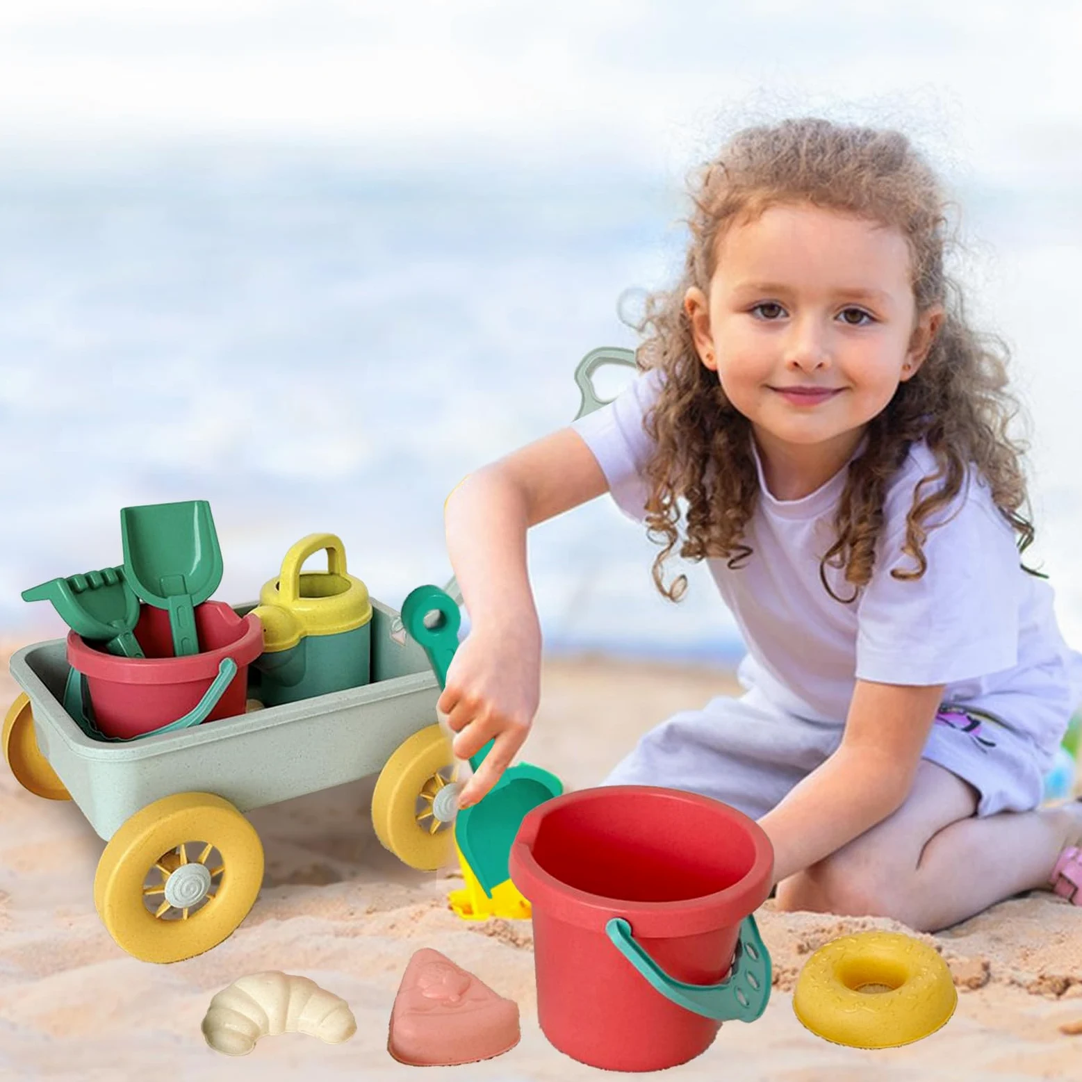 Beach Toys, Kit di costruzione di sabbia Giocattoli di sabbia di sabbia | Playset Outdoor Portable Fun Outdoor per spiaggia da mare fuori dal campeggio