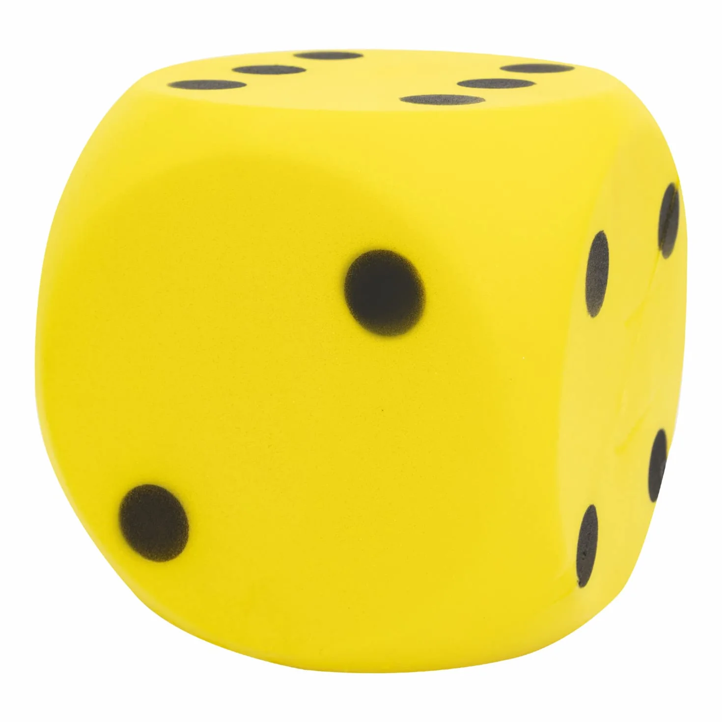 Idena 40227 - Cubo morbido in blu, giallo e rosso (selezione non possibile), grande cubo di schiuma di circa 15 cm per un gioco vario e divertente