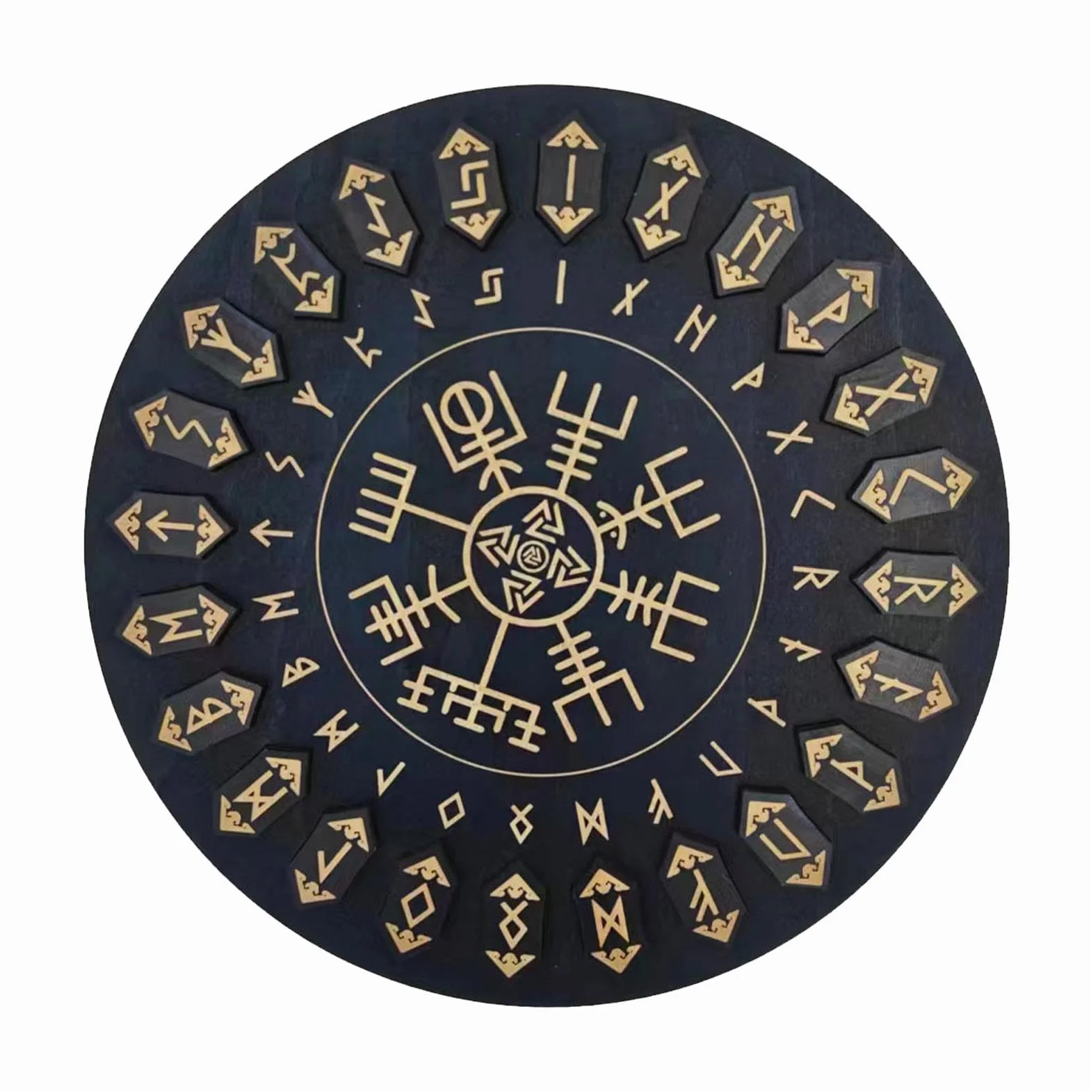 Set di rune in legno per divinazione e meditazione, decorativo per streghe