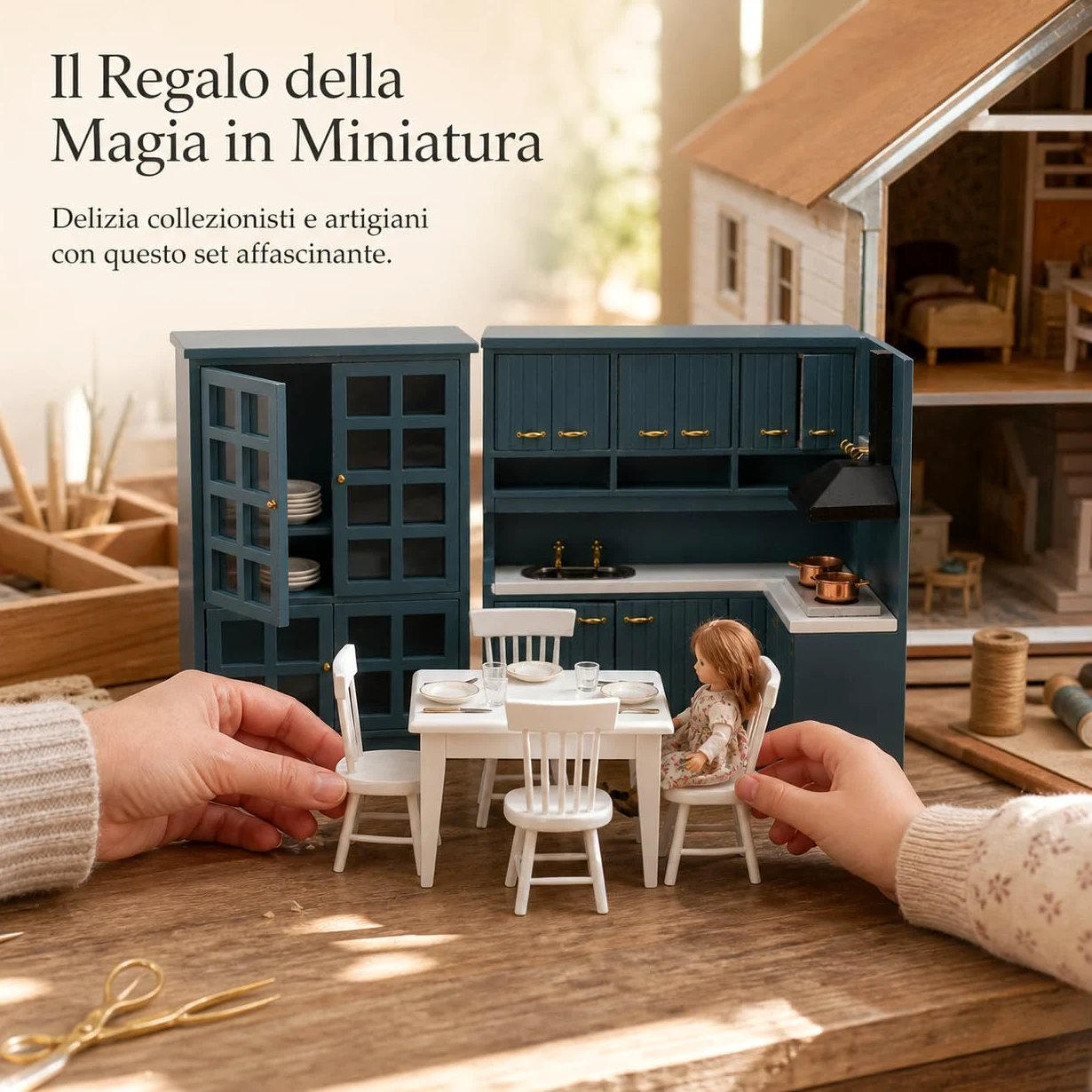 Mobili Casa delle Bambole in Legno 1:12, style to 1 | Componenti in plastica, Mobili da pranzo, Esposizione modelli, Per collezionisti