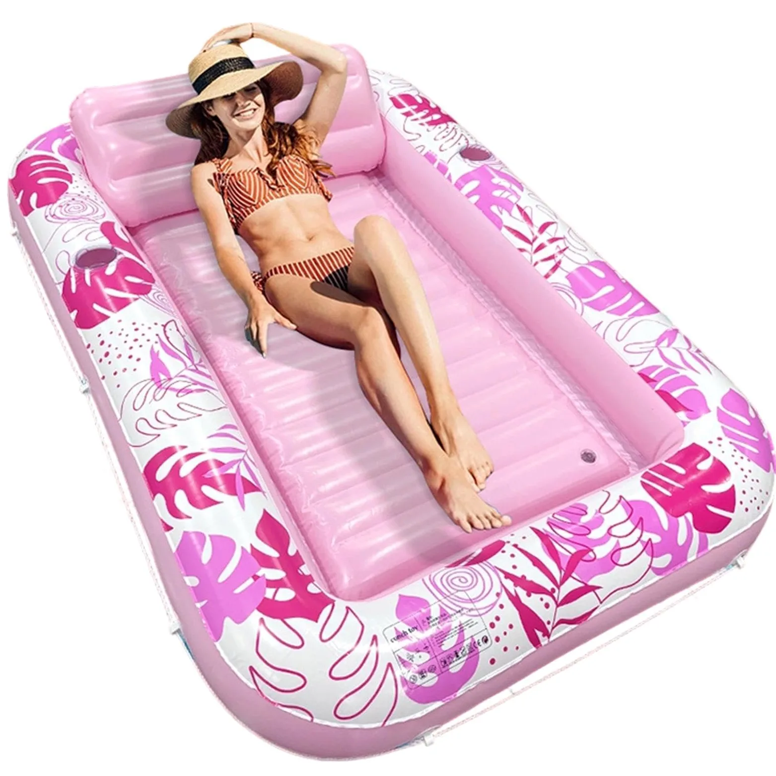 Galleggiante gonfiabile per piscina, lettino gonfiabile per esterni, con | Galleggianti gonfiabili per adulti per vacanze, feste, lago, fiume, vacanze, fine settimana, incontri