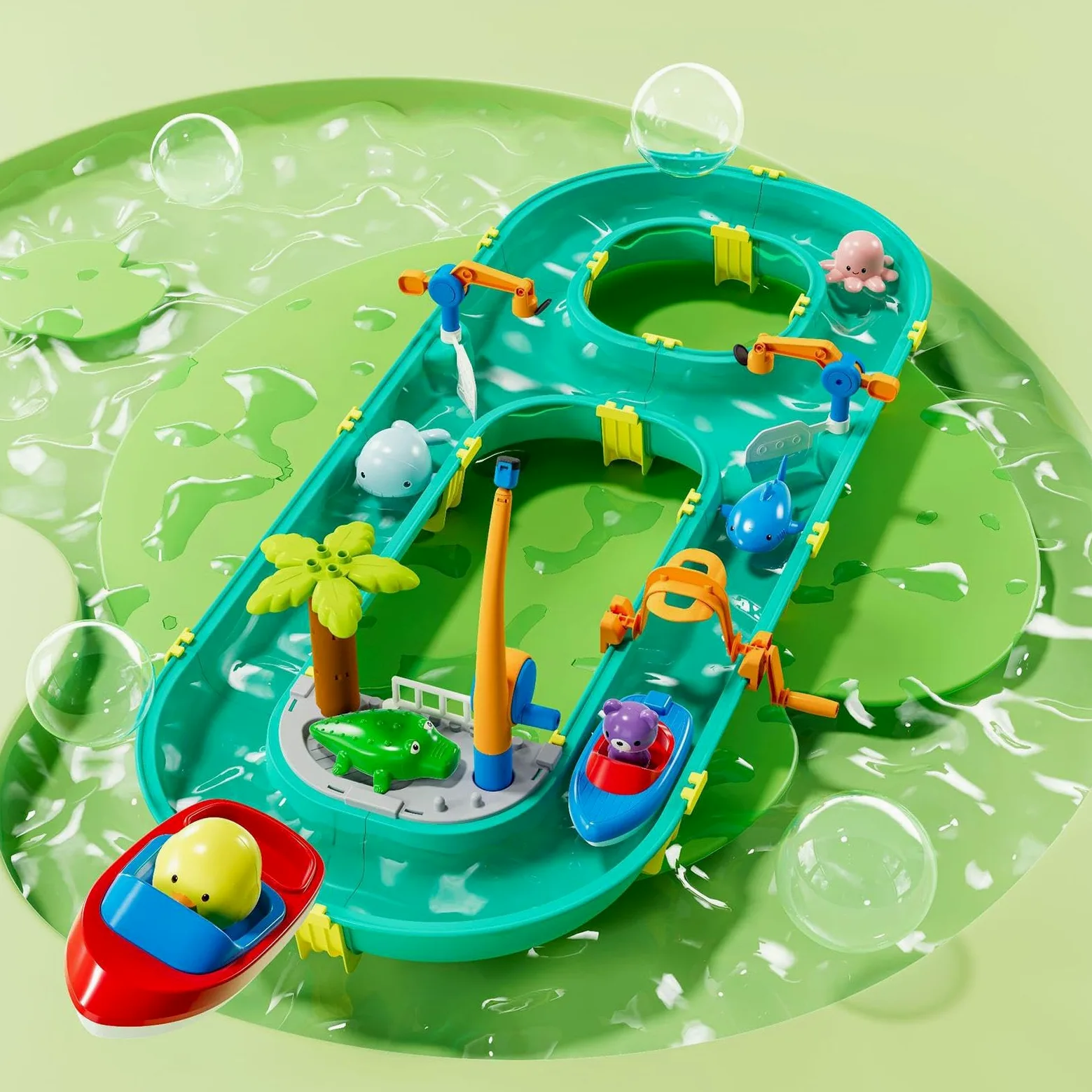 Generico Tavolo Acquatico Tavolo Acqua Barca | Giochi Per Piscina ed Esterni Da Giardino Casa Interni Picnic Campeggio Pubblico Compleanno Domestici