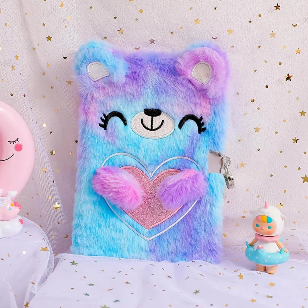 Diario in Peluche per Bambine A5 160 Pagine