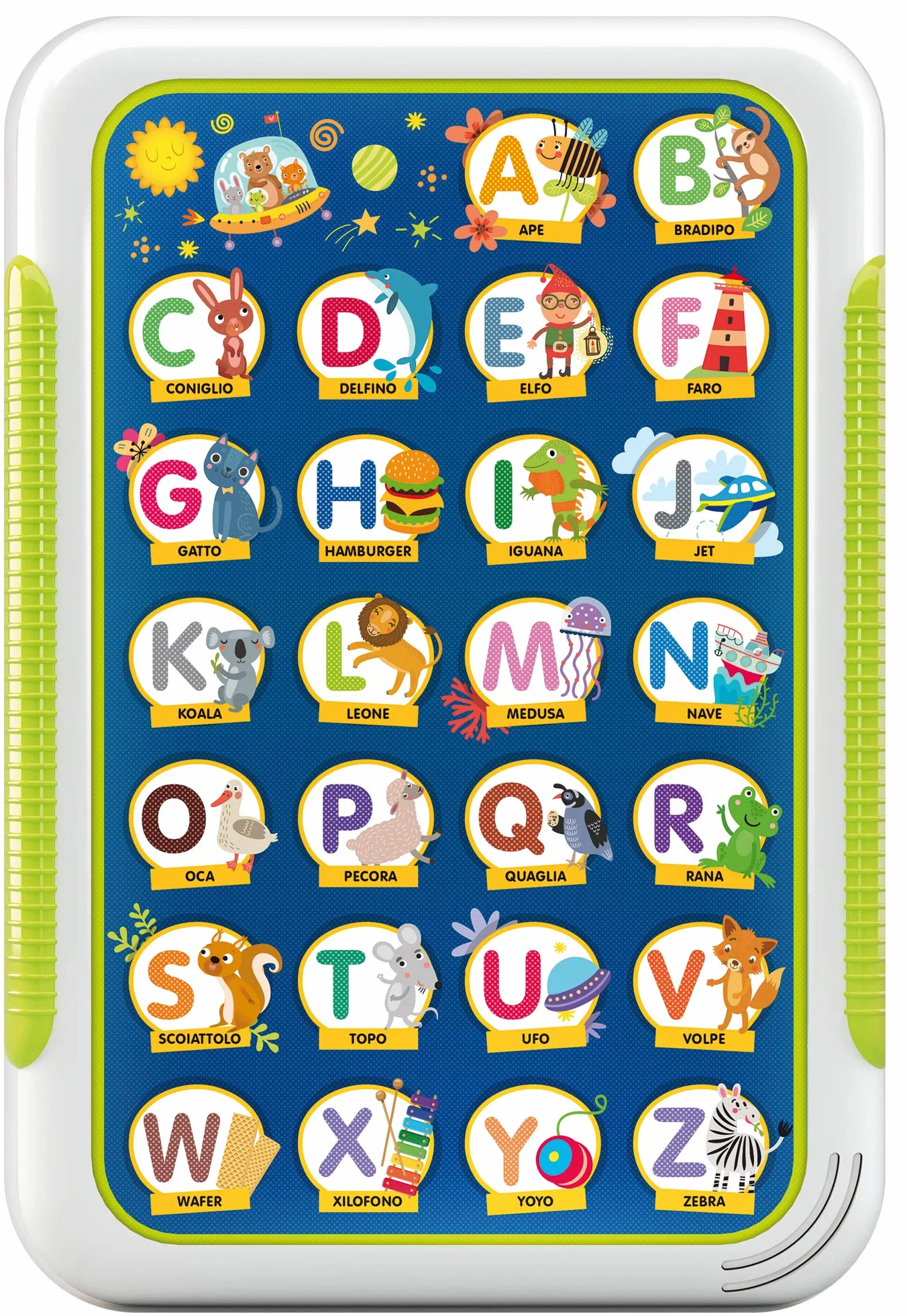 Liscianigiochi - Montessori Alfabetiere Tattile Elettronico, Colore, 95056