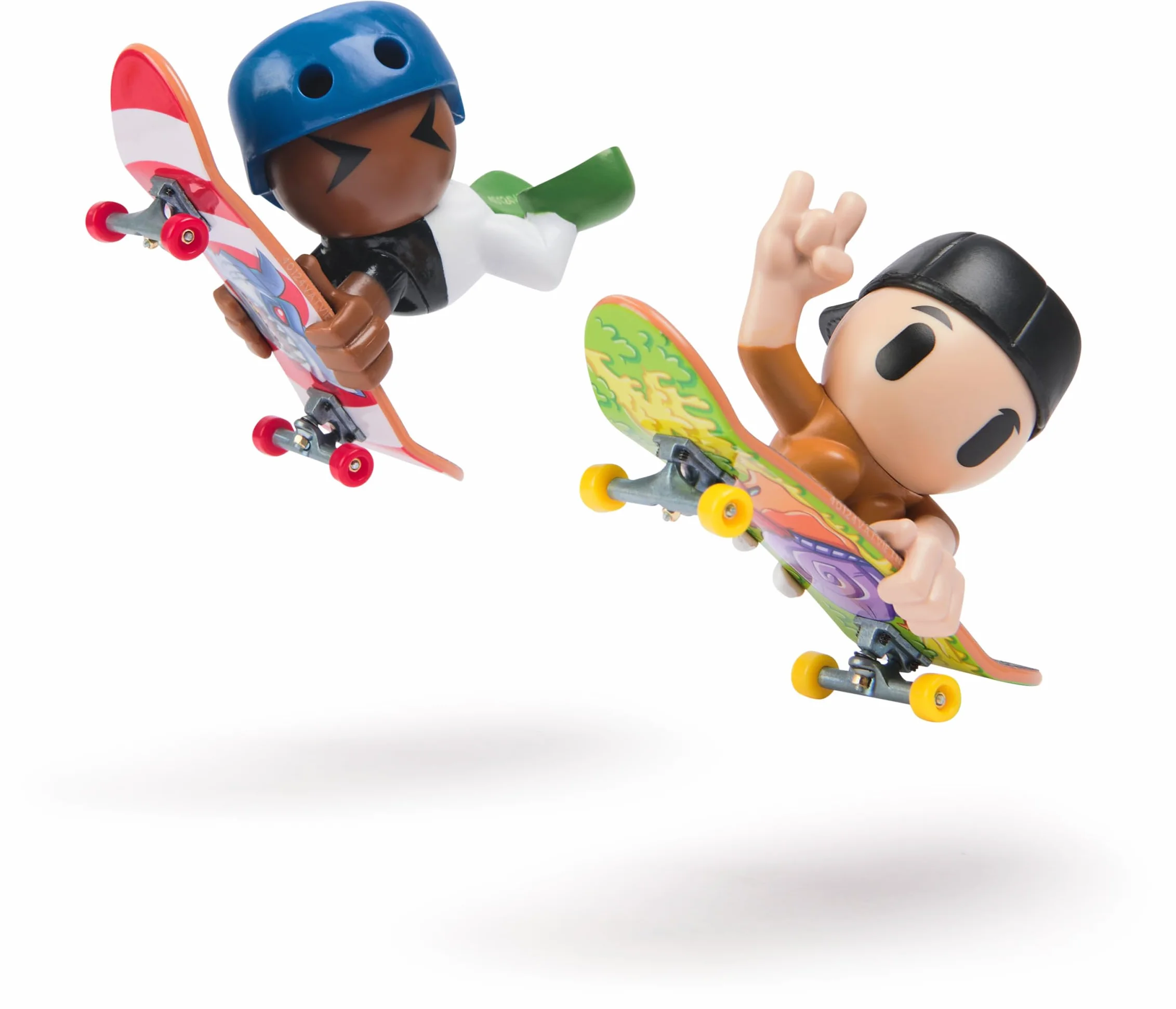 Tech Deck Sk8 Crew, confezione da 2 fingerboard con personaggi, mini skateboard da collezione personalizzabili, giocattoli per bambini da 5 anni in su (i modelli possono variare)