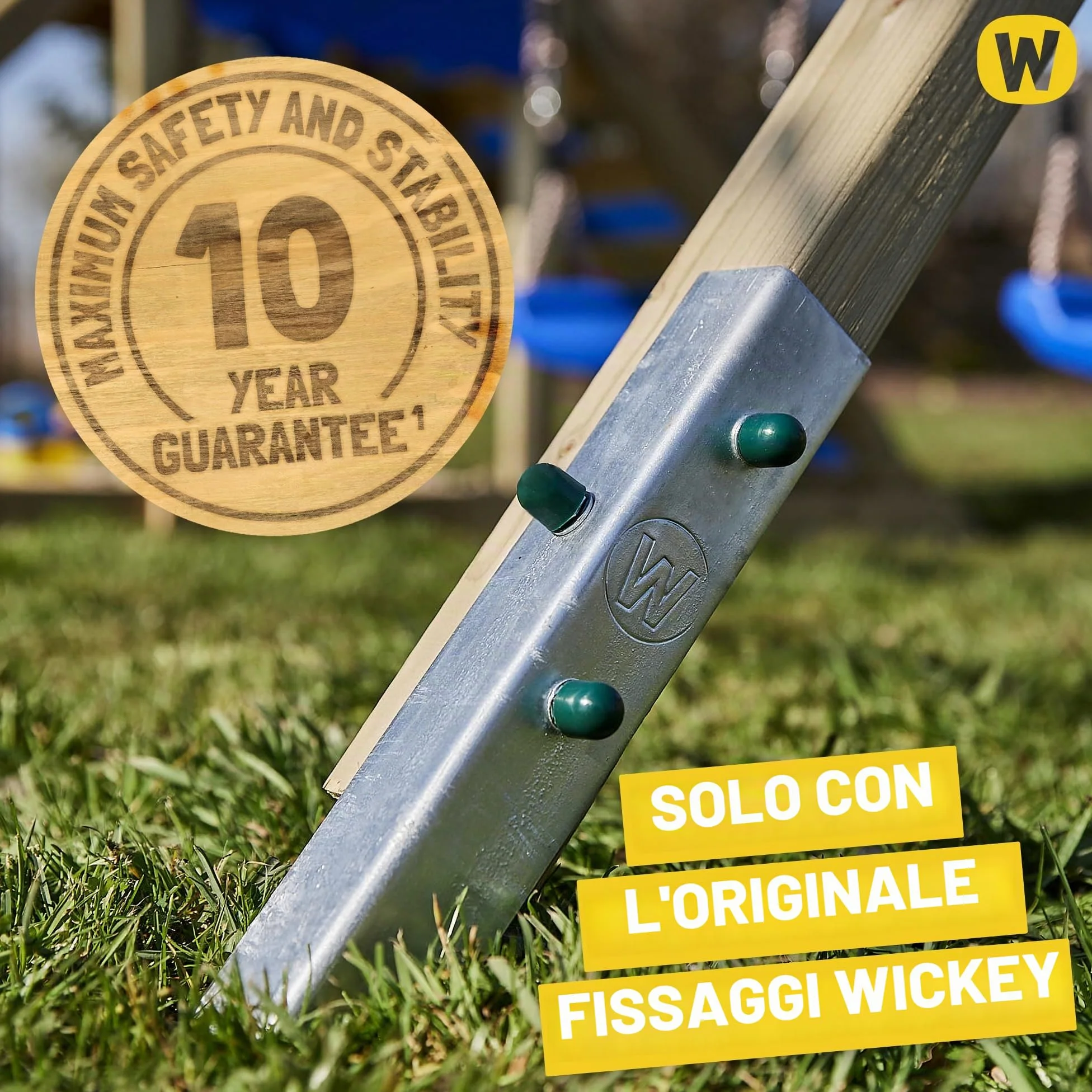 Wickey Parco giochi DinkyHouse con estensione dell'altalena - con scivolo & telone rosa pastello - Torre di arrampicata per bambini per il giardino in legno massiccio - 303x317x247 cm