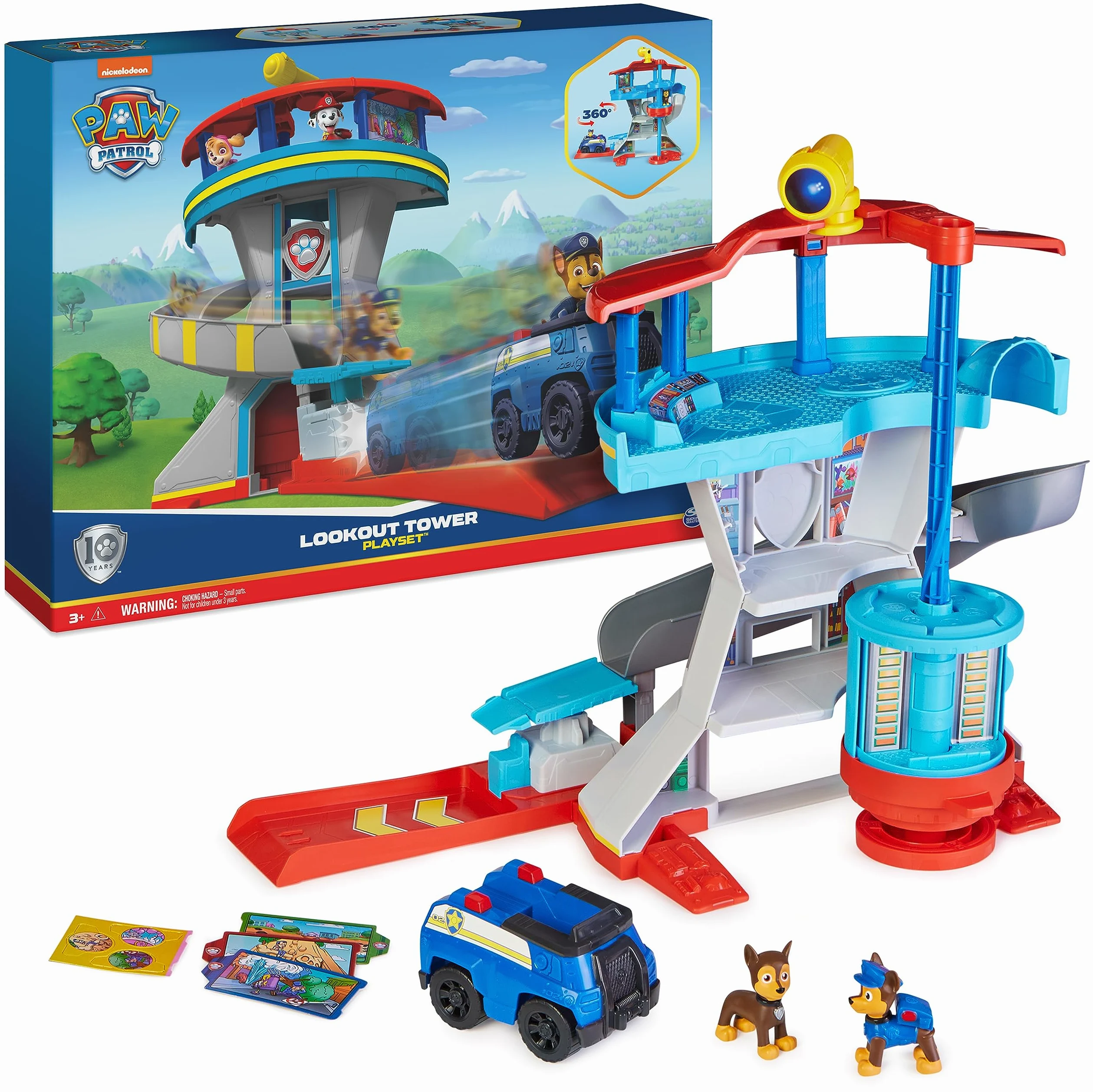Paw Patrol, Quartier Generale, Set di Gioco Torre di Controllo, 3+ Anni