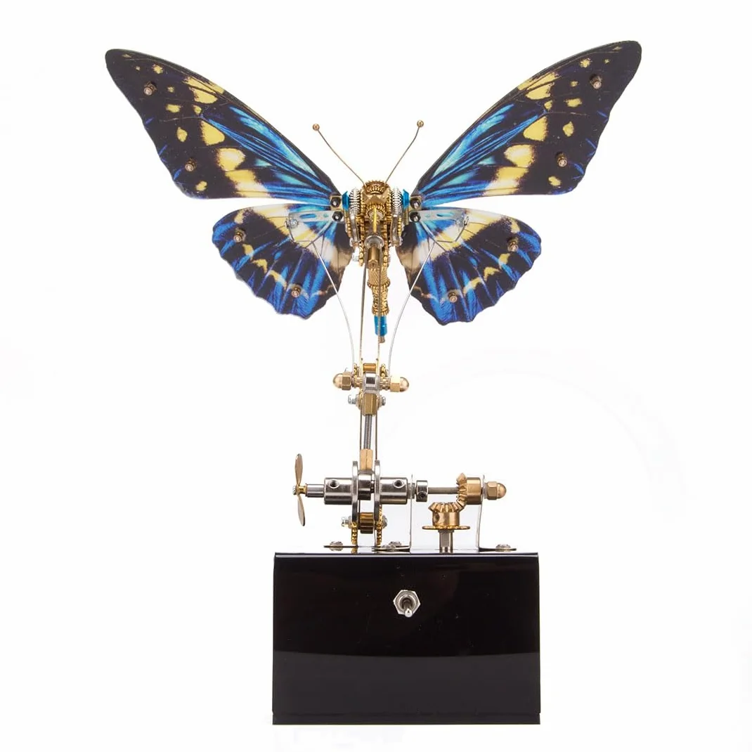 Steampunk - Puzzle in metallo 3D per adulti, con farfalla, 300 pezzi, per il montaggio fai da te
