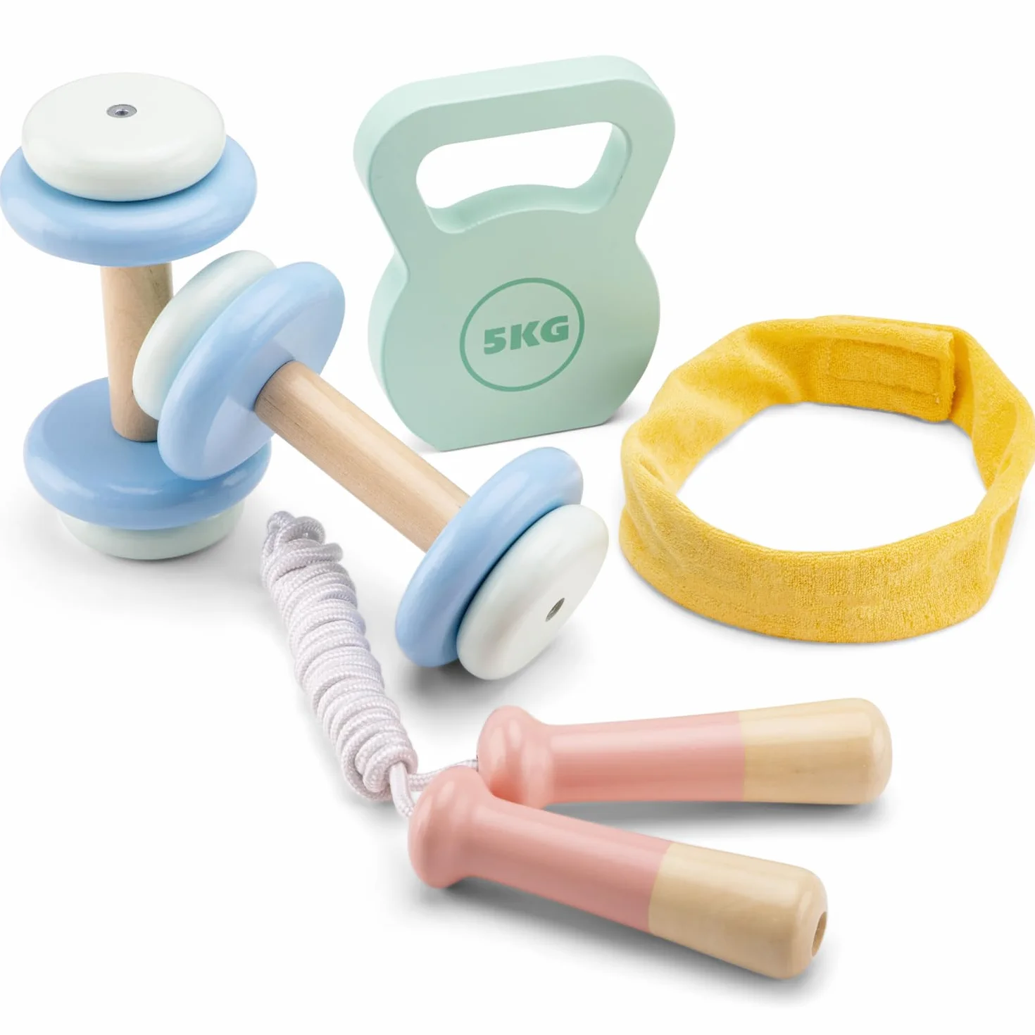 Woet® Stendibiancheria Giocattolo in Legno per Bambini - Accessorio Bucato di Imitazione - Giocattolo Casa di Imitazione - A Partire da 3 Anni