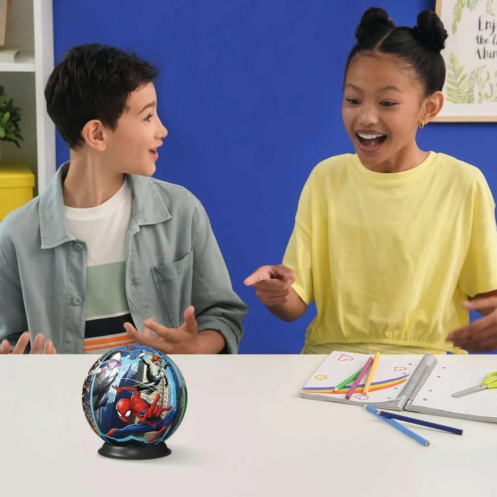 Ravensburger - Puzzle 3d Spiderman​ 72 pezzi, Puzzle 3d bambini 6 anni o più, Giochi bambini 6 anni, Collezione Marvel, Giochi divertenti, Idee regalo