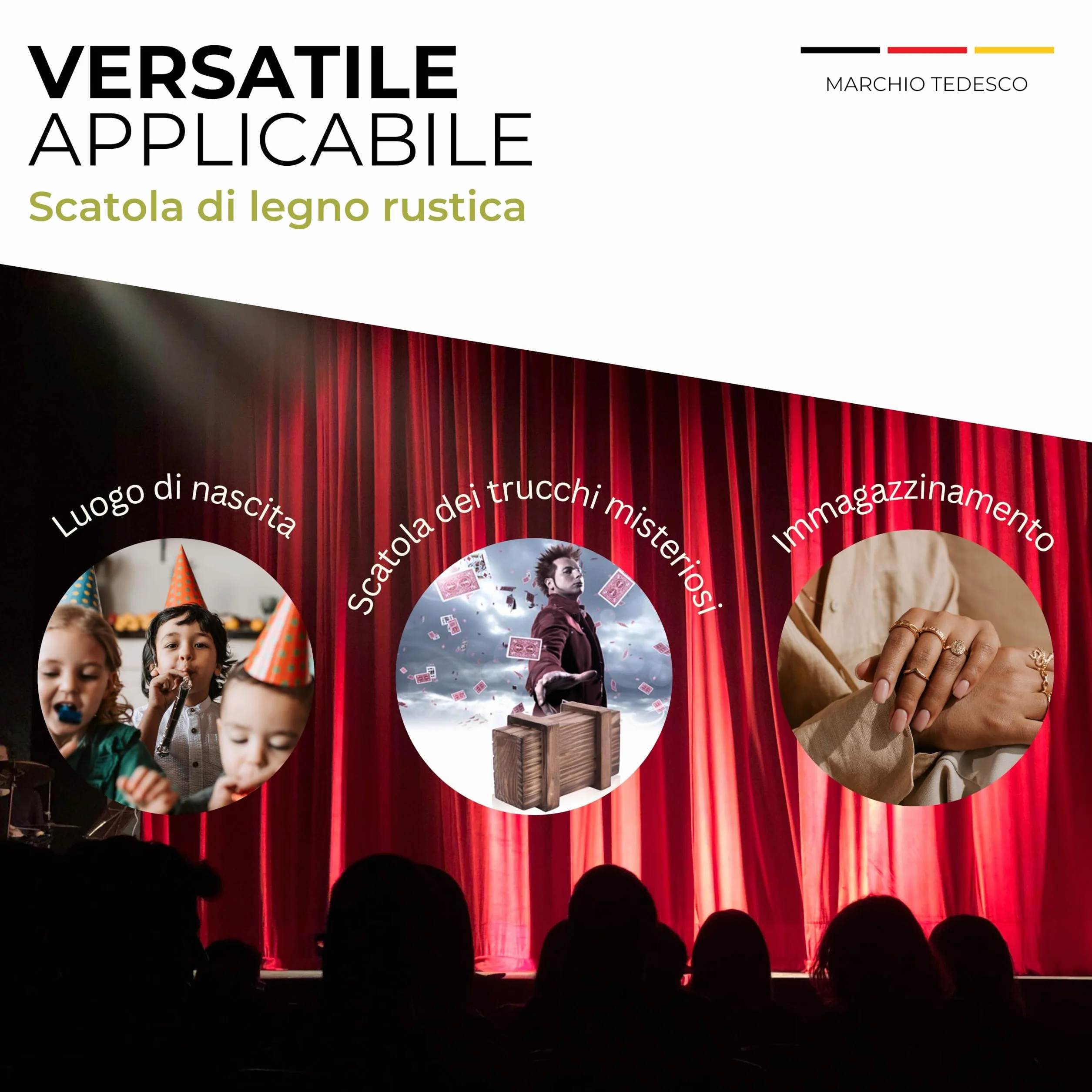 GADGET HERO Scatola in Legno Puzzle con Scomparto Segreto