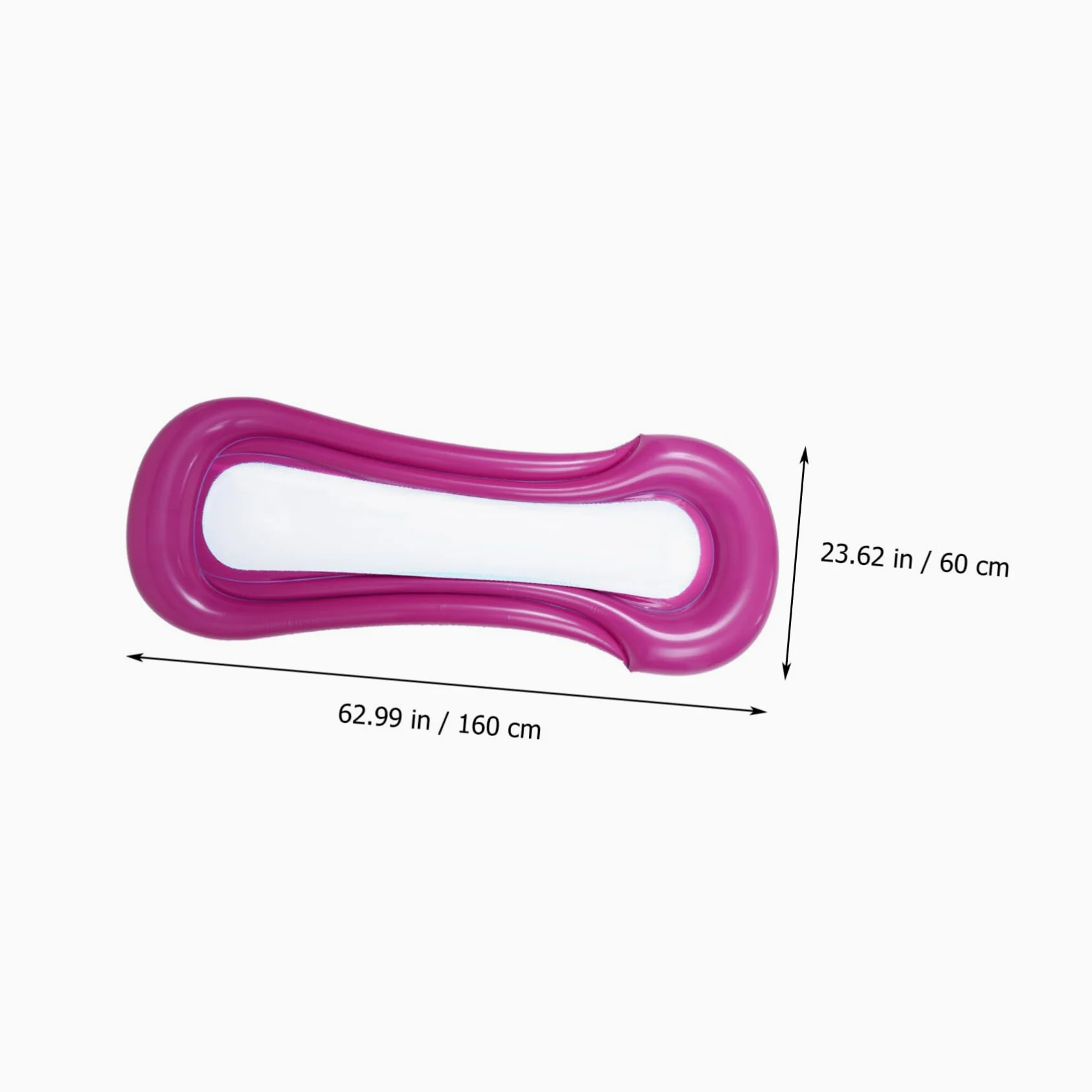 BESTonZON Materassino Galleggiante Portatile Per Piscina Materassino Gonfiabile Pieghevole Rosso Per