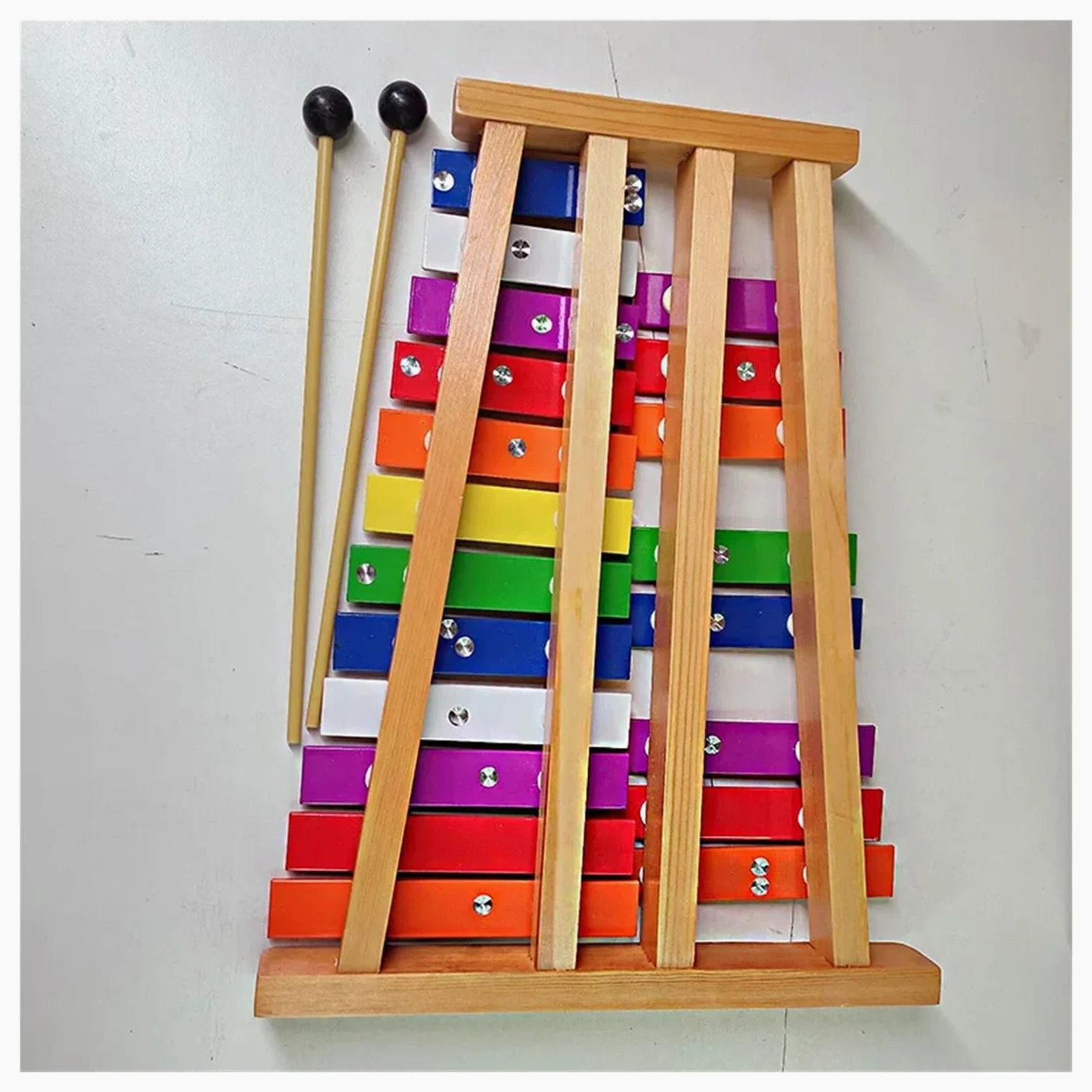 Xylophone, 20 Tones | Strumento con base in legno e pezzi in alluminio