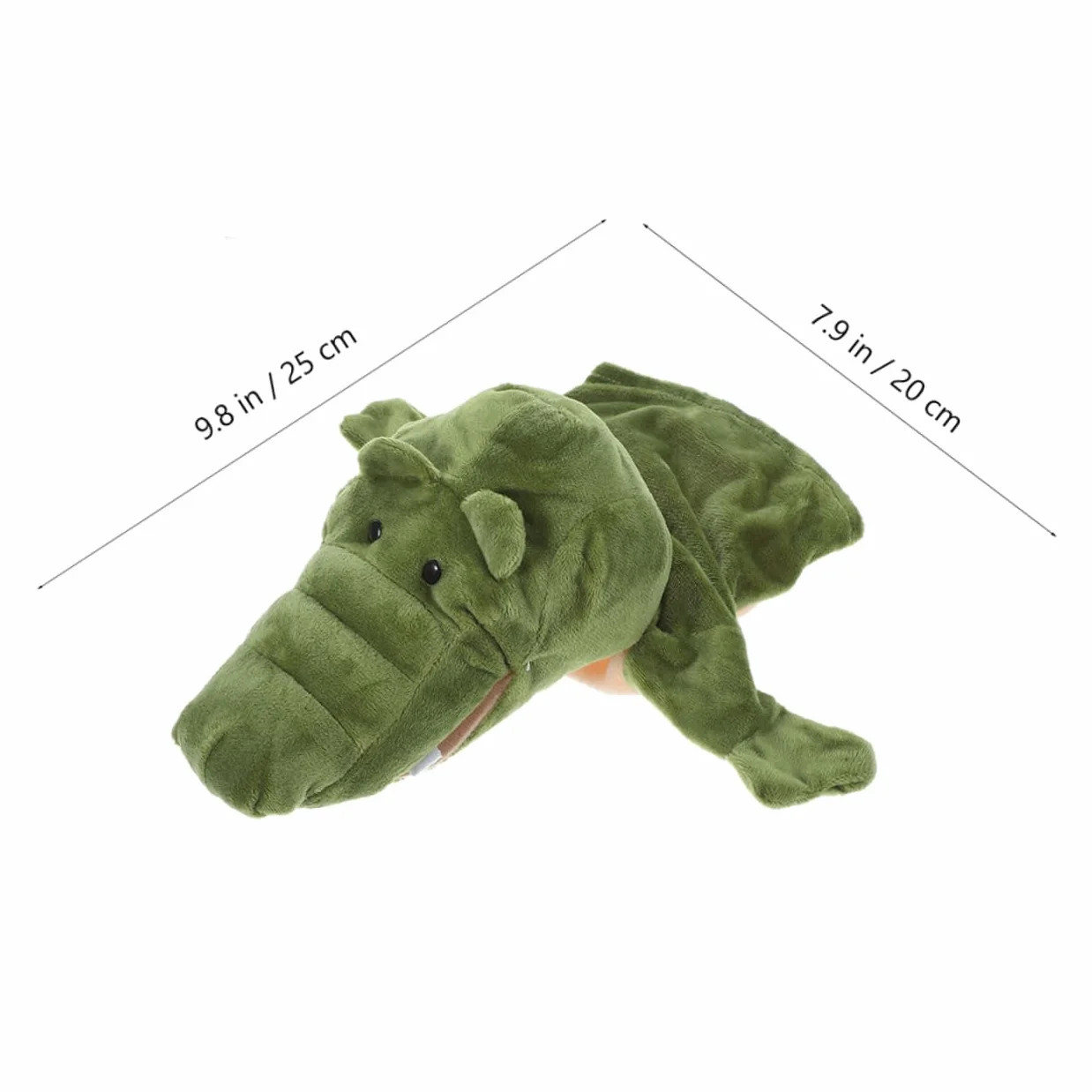 Yardwe Marionetta Da Mano Coccodrillo Peluche Morbido Giocattolo Educativo per Bambini