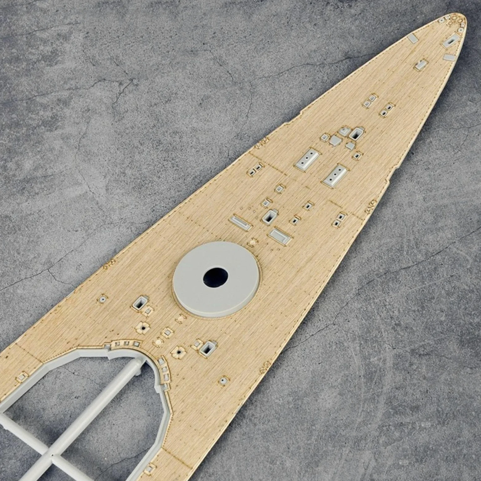 Qianly Ponte in Legno con Della'ancora Naturale Ponte in Legno con Autoesivo Modello Navale per Modellisti, Collezionisti, Soft